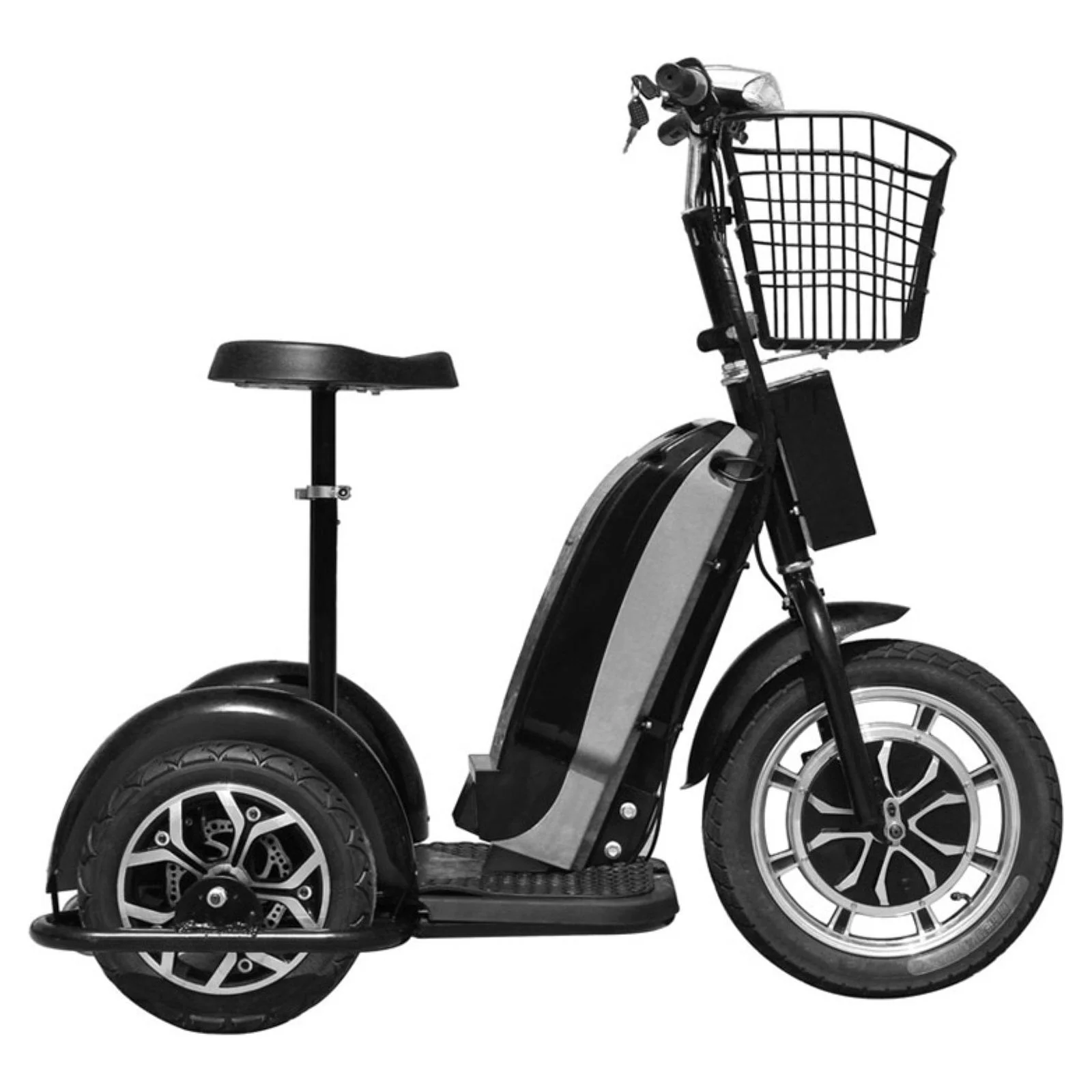 MotoTec 800 Watt 48v 3 Wheel Electric Trike Mobility Scooter