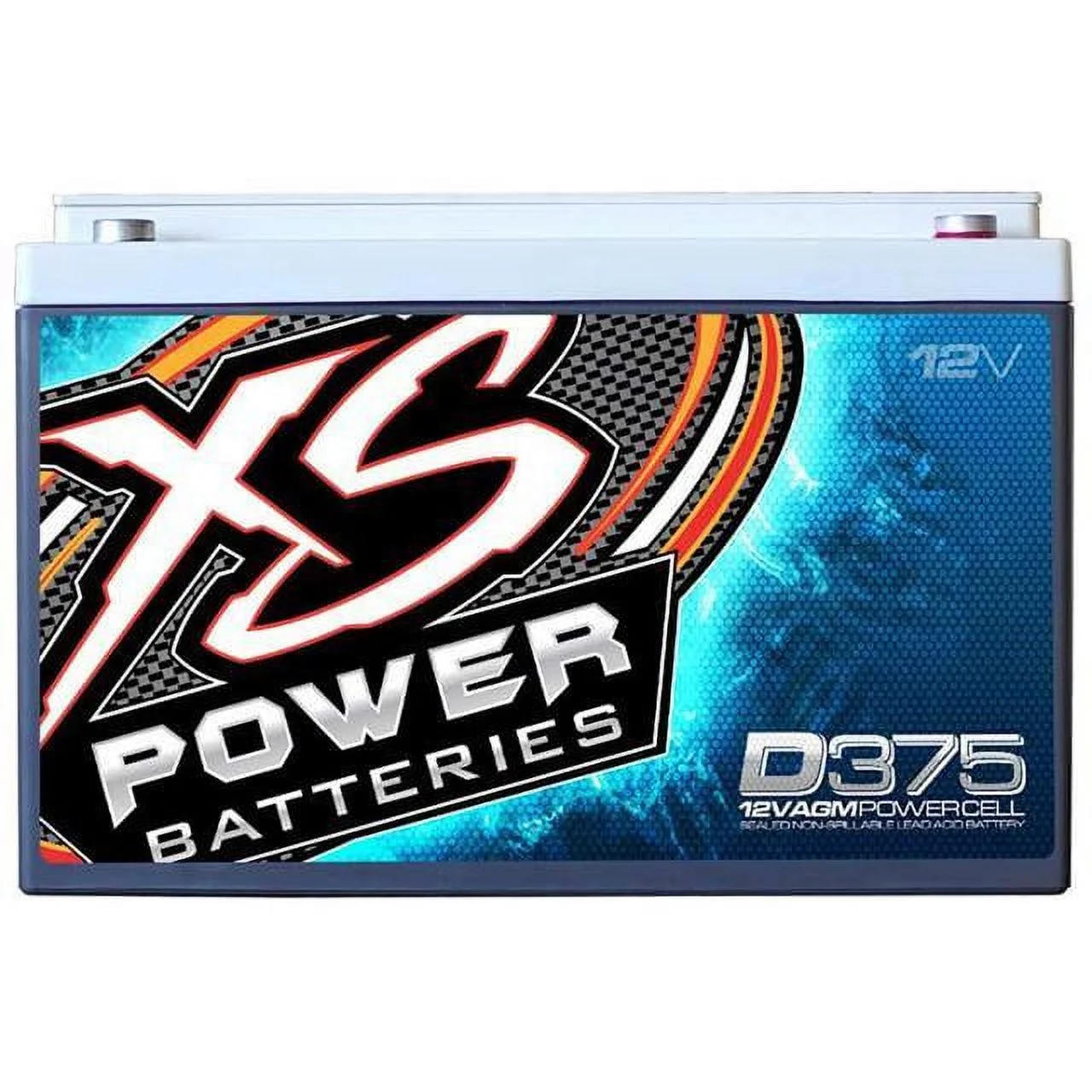 XS Power D375 12V AGM Battery, Max Amps   800A,  CA: 190, Ah:  15, 600W