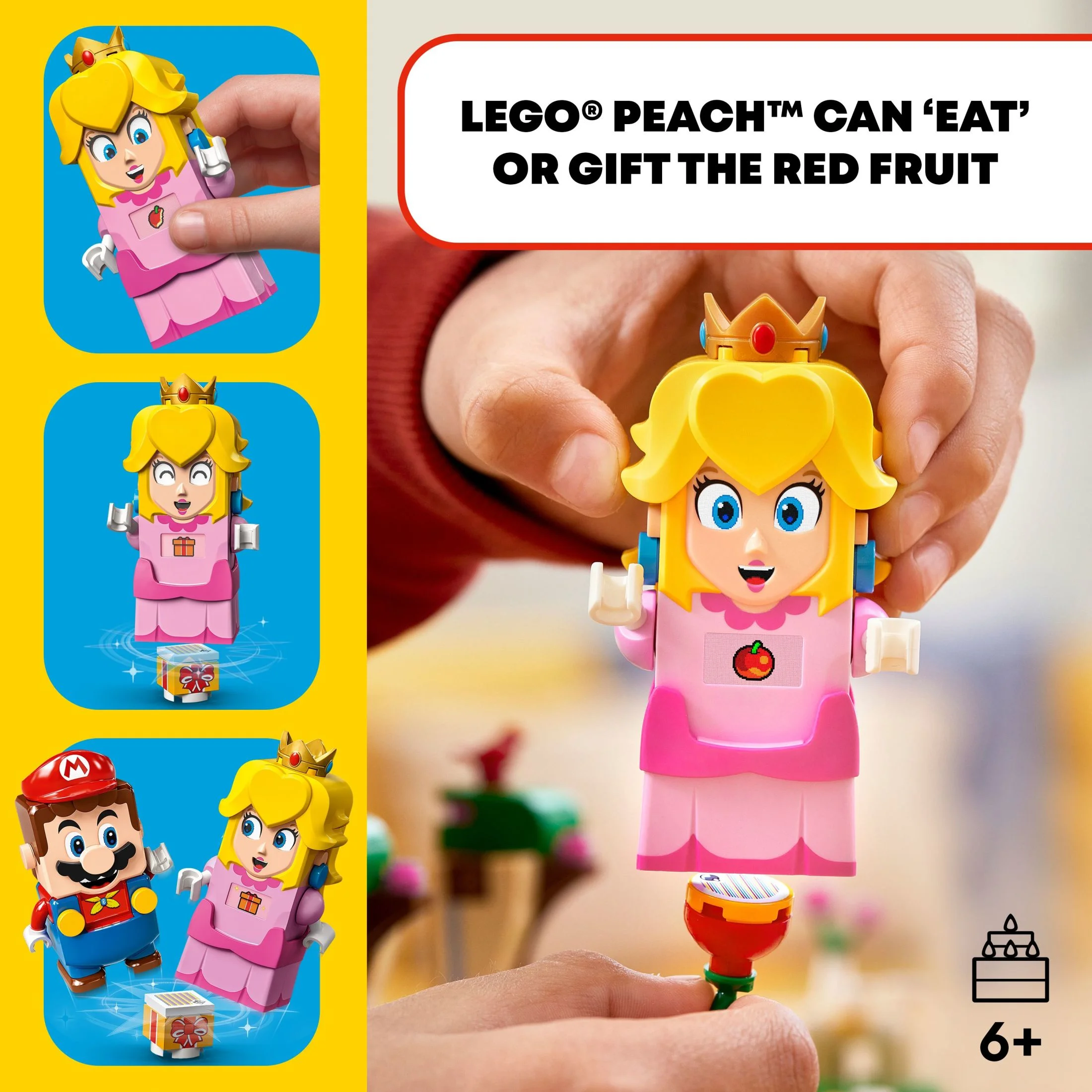 LEGO Super Mario Adventures with Peach Starter Course 71403 , Buildable Game, Toy with Interactive Figure, Yellow Toad & Lemmy, Birthday Gift Idea for Kids, Girls & Boys