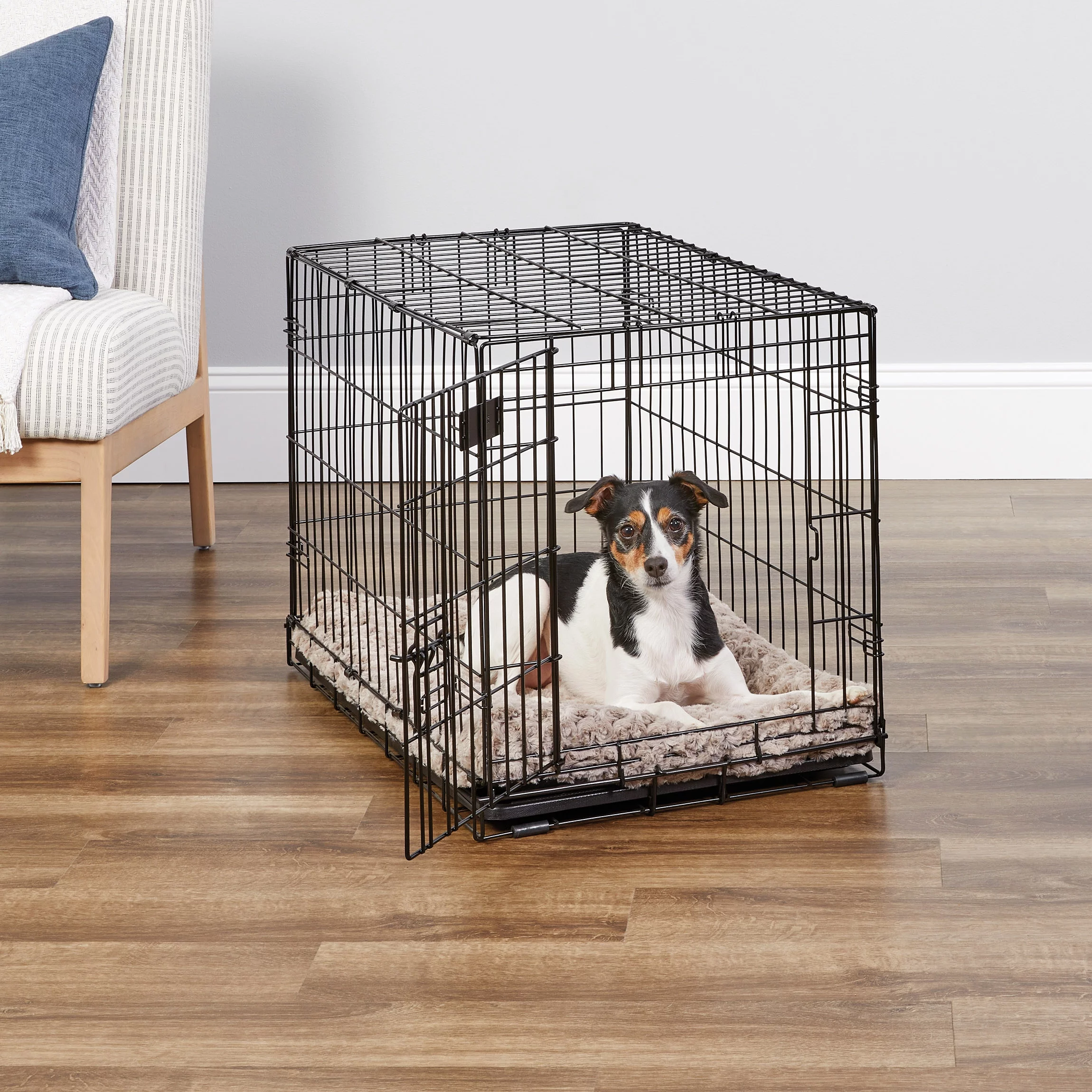 MidWest Homes For Pets Single Door iCrate Metal Dog Crate, 30″