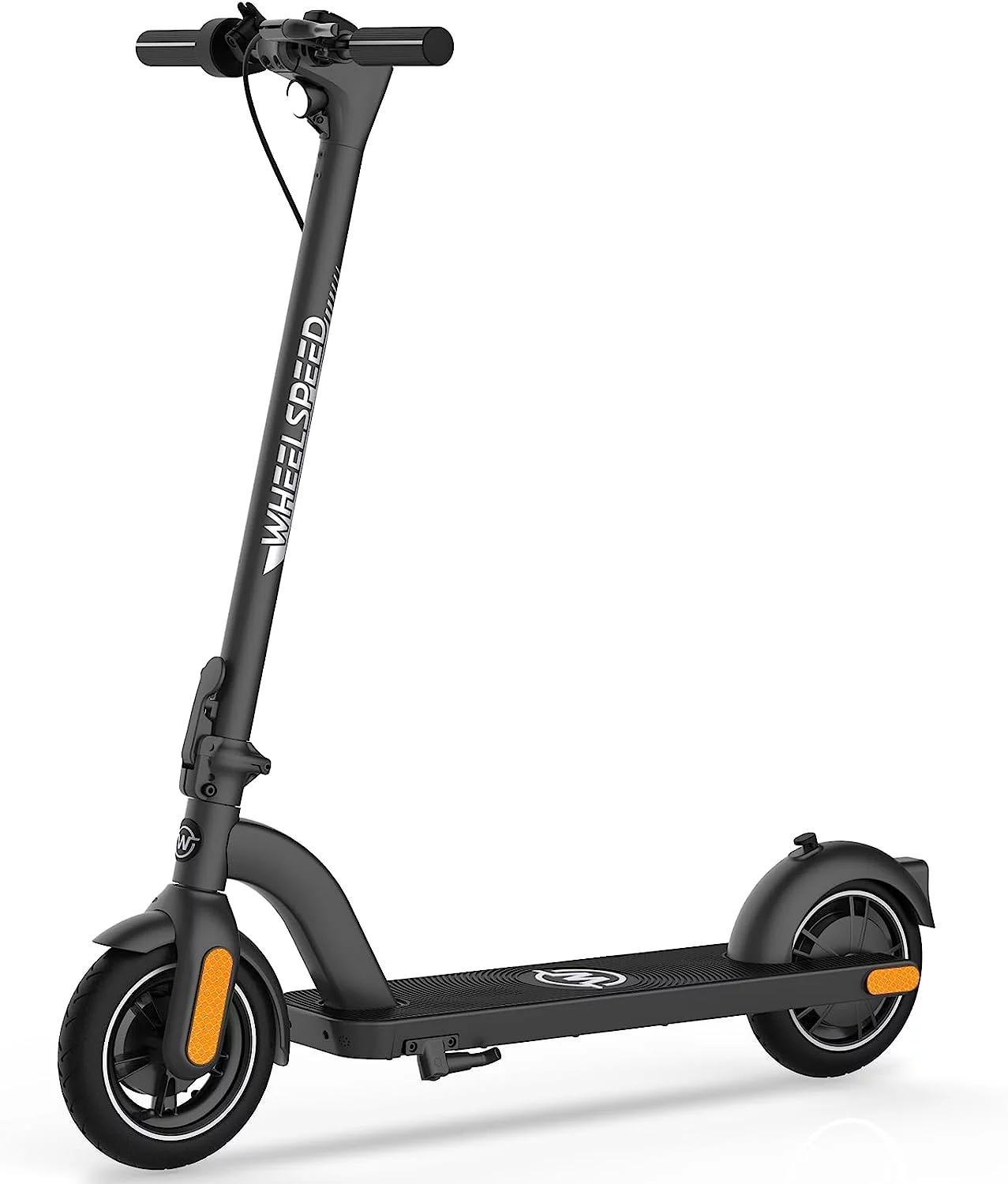 Wheelspeed Electric Scooter Primer, 12-14 Miles Long Range & 15 MPH Lightweight Commuting Electric Scooter, 350W Motor & 8.5″ Pneumatic Tires Portable E-Scooter for Adults with Anti-Theft E-Lock