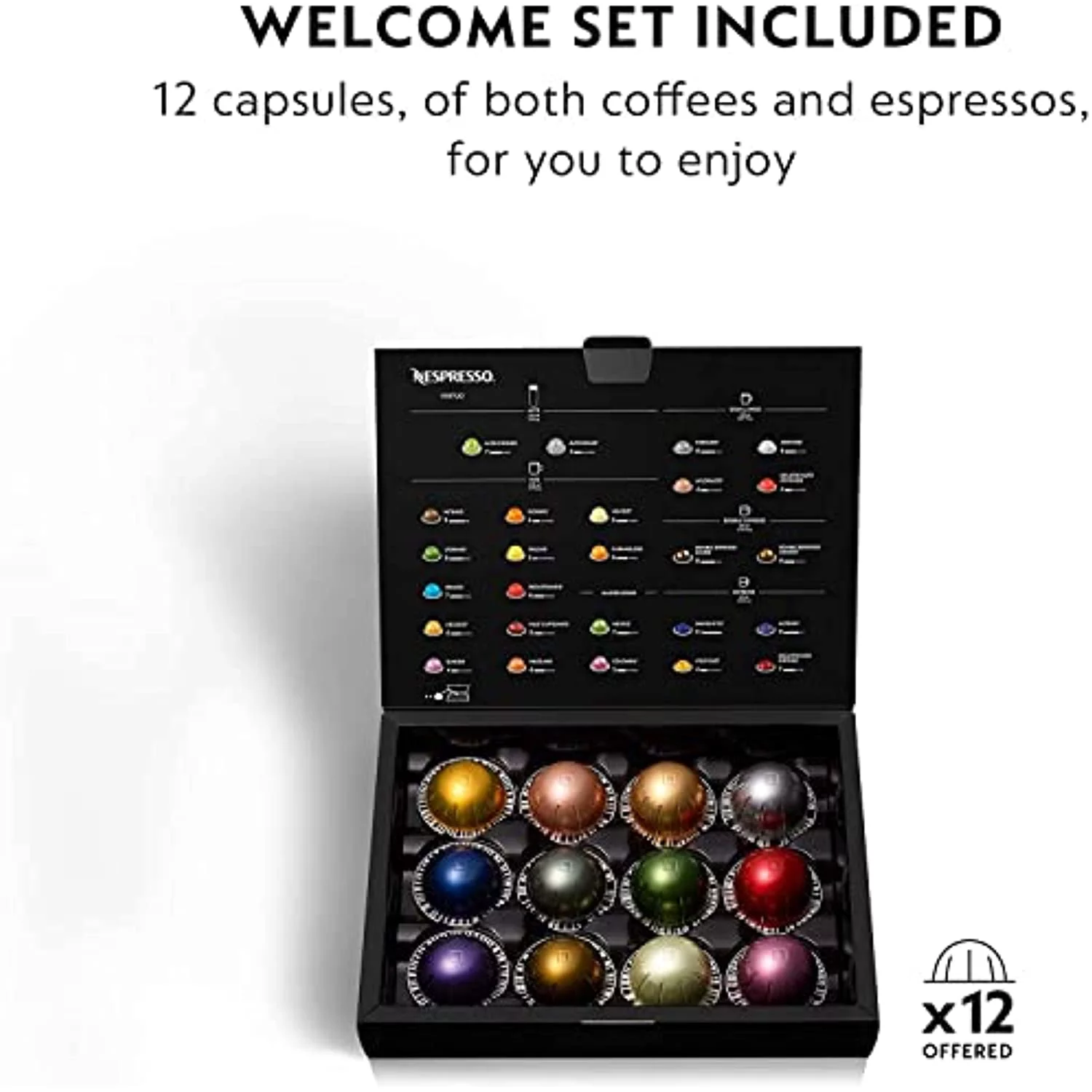 Nespresso Vertuo Next Coffee and Espresso Machine with Aeroccino NEW by Breville, Black Matte, Single Serve Coffee & Espresso Maker, One Touch to Brew