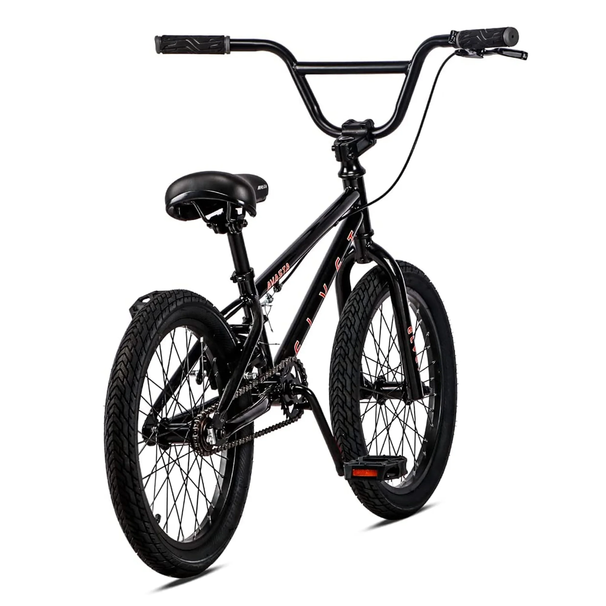 AVASTA 18 Inch Kid BMX Bicycle for Beginner Riders, Ages 5 to 8, Black