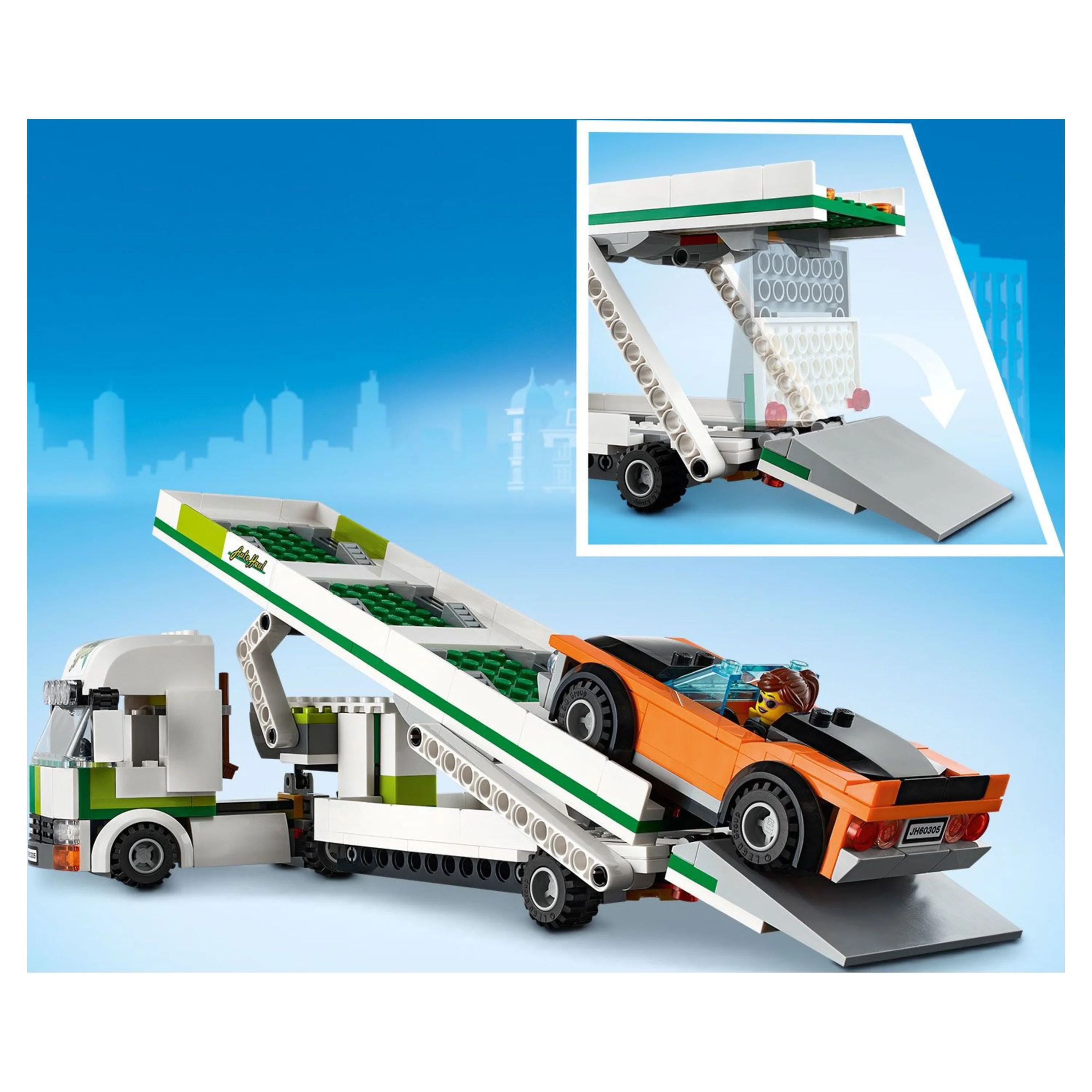 LEGO City Car Transporter 60305 Building Toy Playset for Kids (342 Pieces)