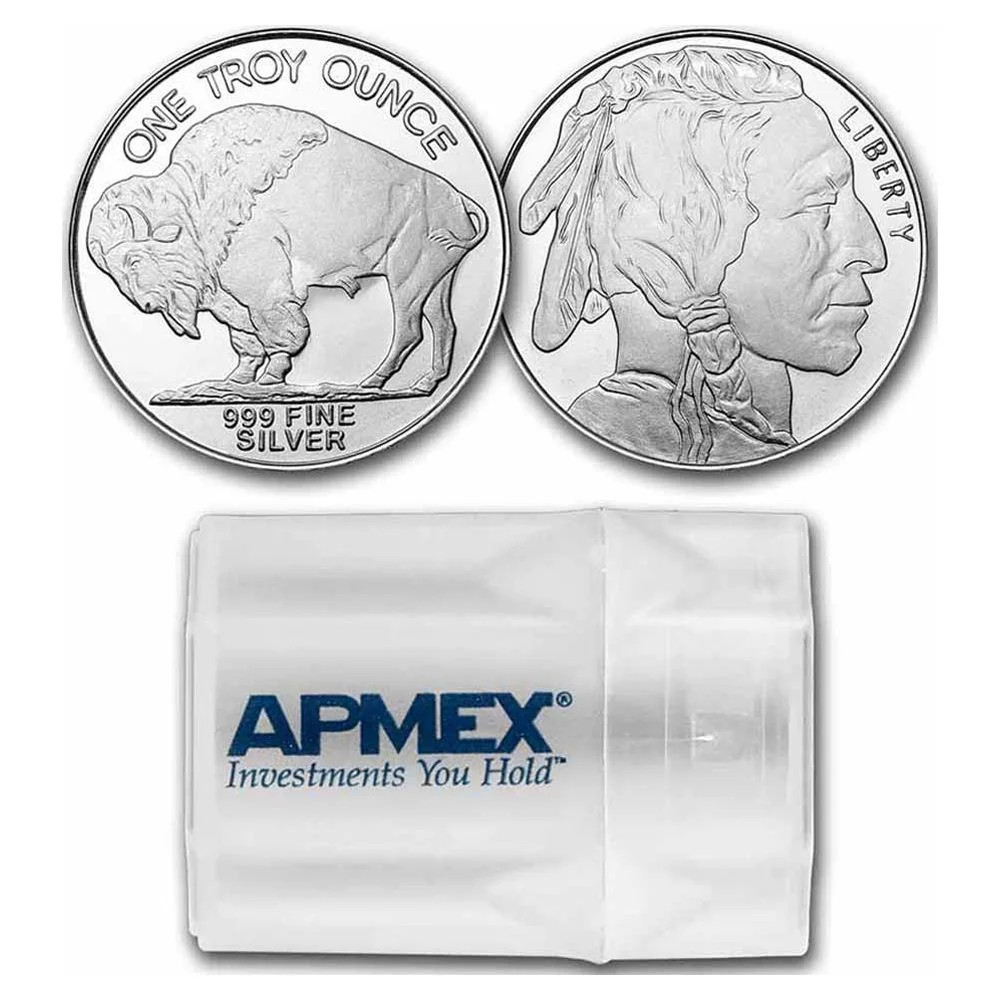 1 oz Silver Round – Buffalo (Lot, Roll, Tube of 20) – Walmart