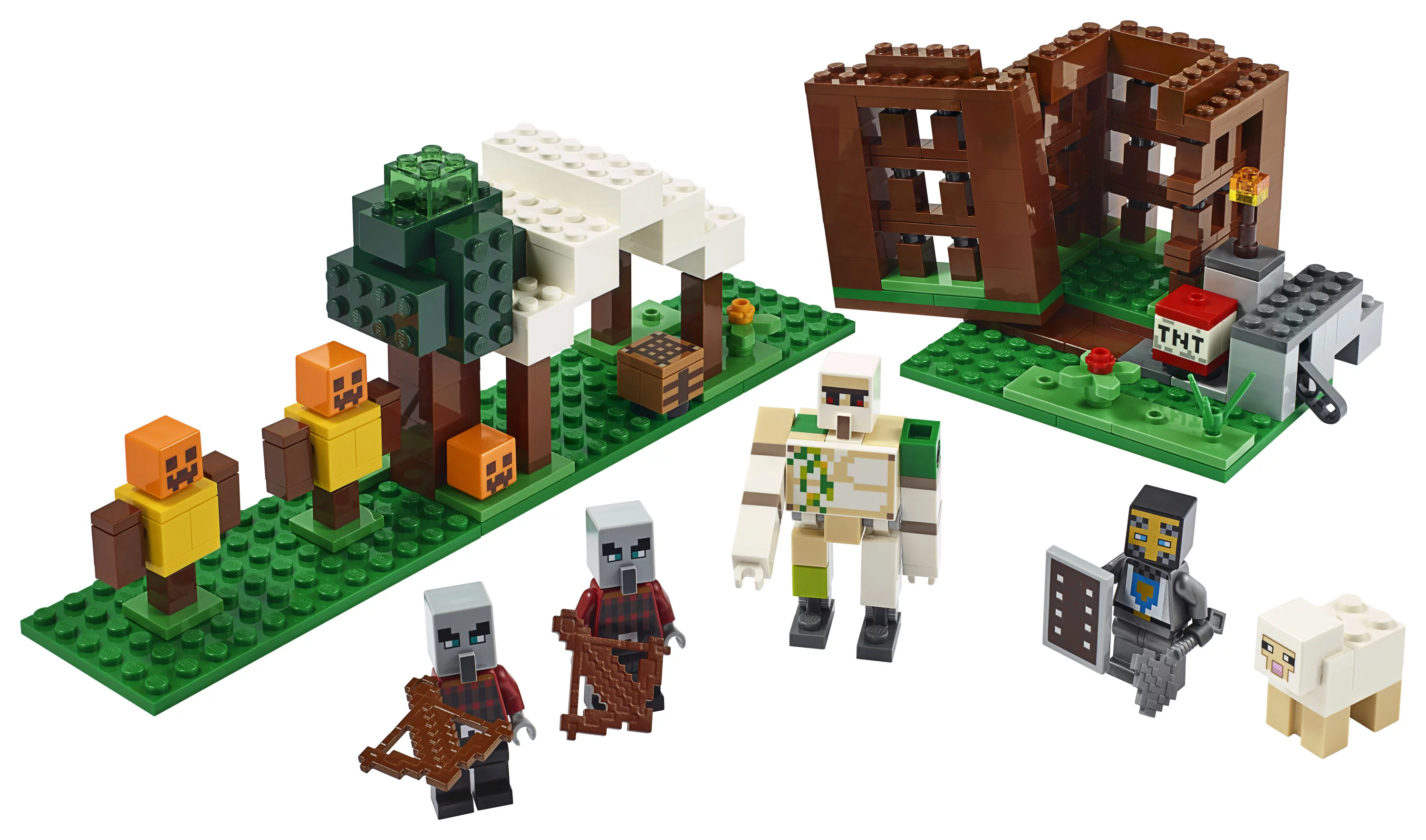 LEGO Minecraft The Pillager Outpost 21159 Action Figure Brick Building Playset (303 Pieces)