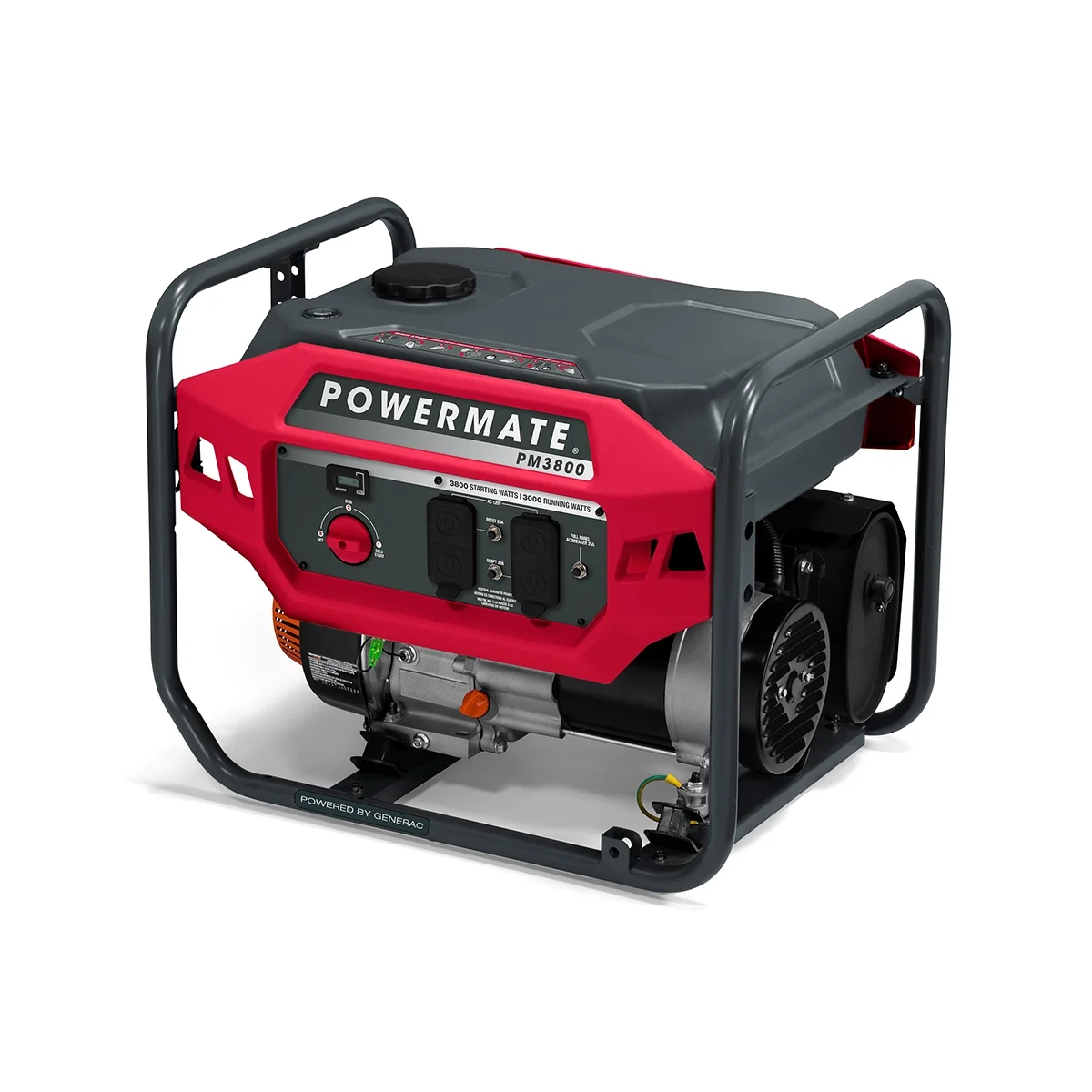 Powermate PM3800 3800 Watt Manual Start Gas Powered Portable Generator with COSense – 49ST/CSA