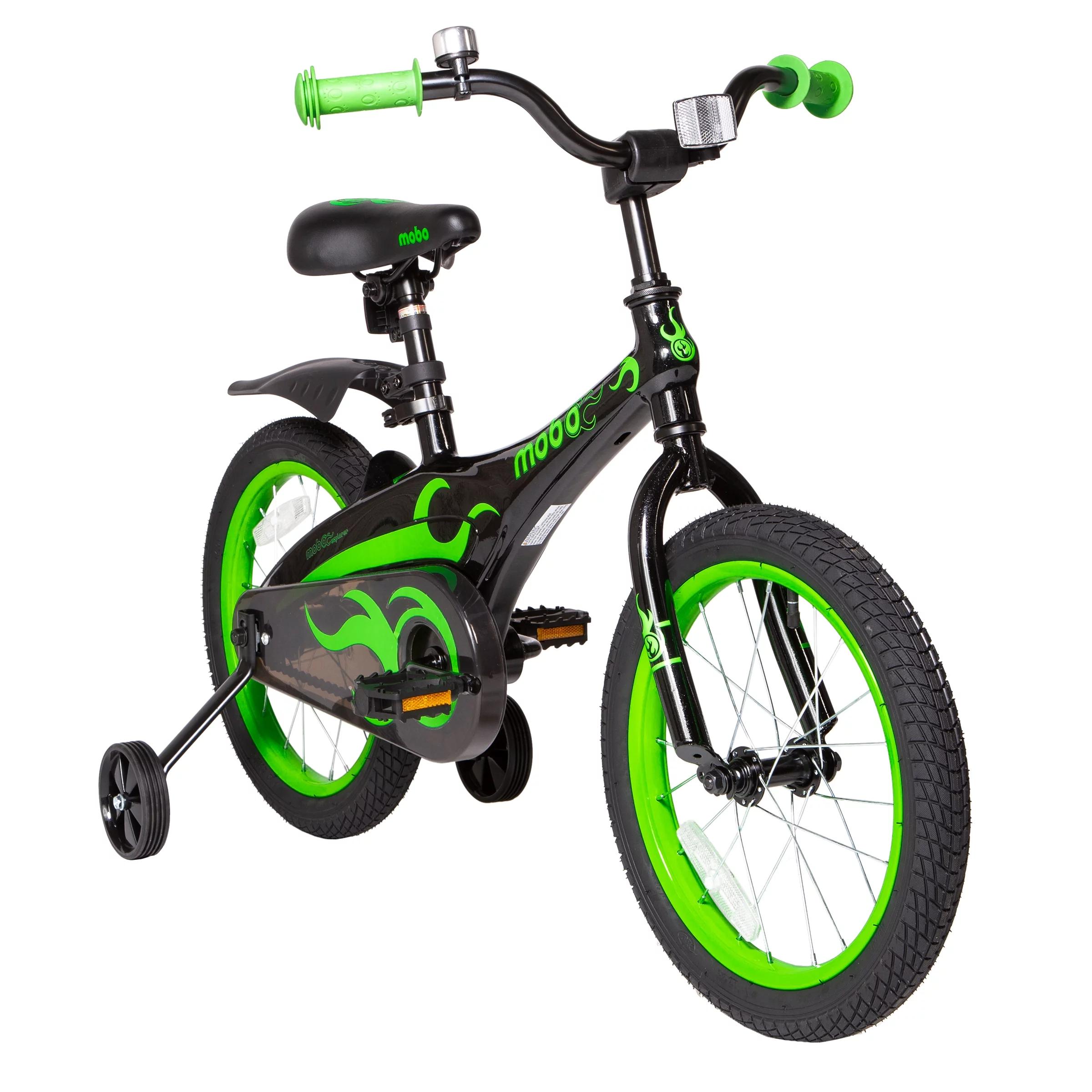 Mobo Lite Bike w/Training Wheels. 16″ Child Bicycle, Red