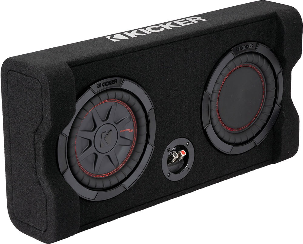 Kicker 48TRTP82 Down-Firing 8 inch CompRT 2-Ohm Thin Profile Loaded Enclosure