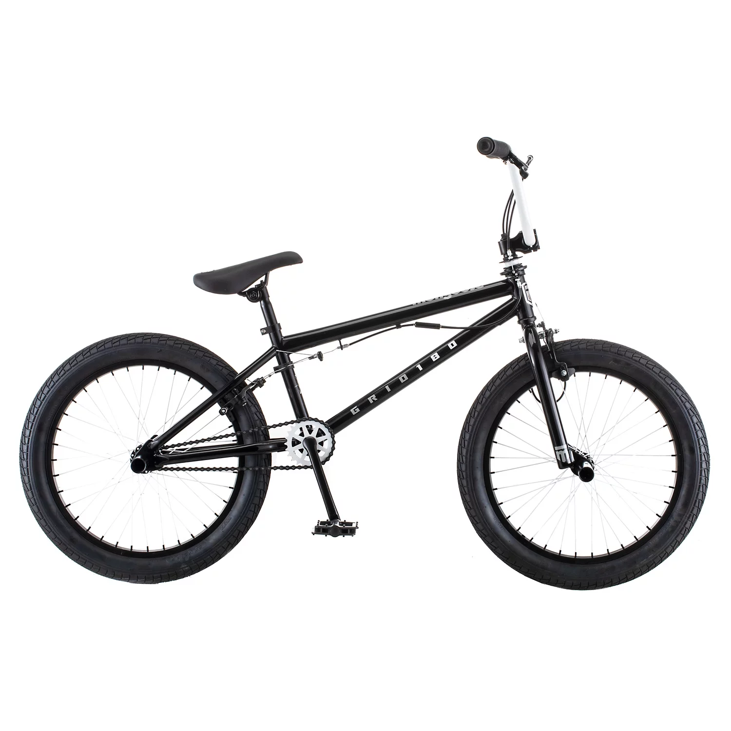 Mongoose Mongoose Grid 180 BMX Freestyle Bike, 20-Inch Wheels, Single Speed, Black