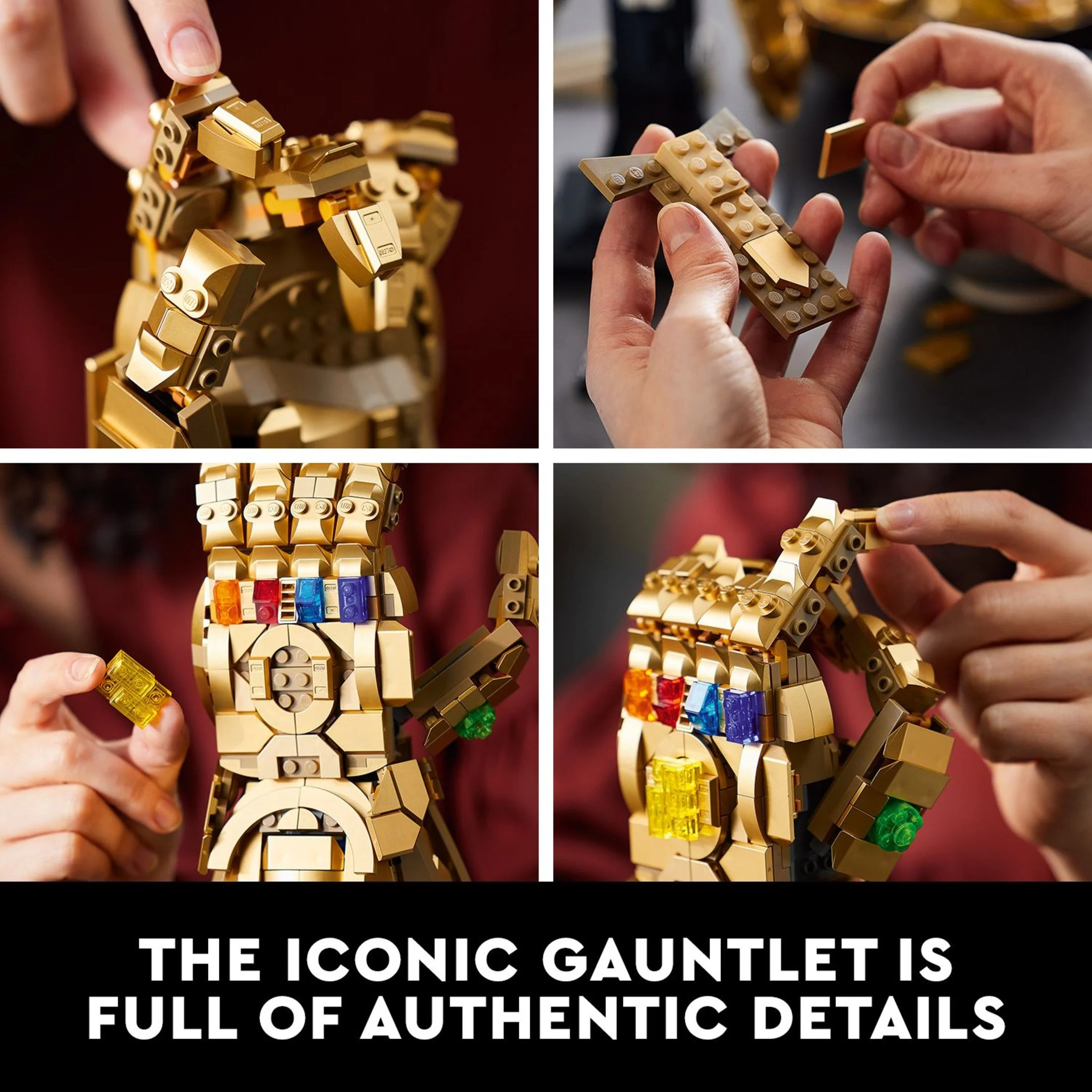 LEGO Marvel Infinity Gauntlet Set 76191, Thanos Glove with Infinity Stones, Collectible Adult Building Set, Avengers Gift for Adults and Teens