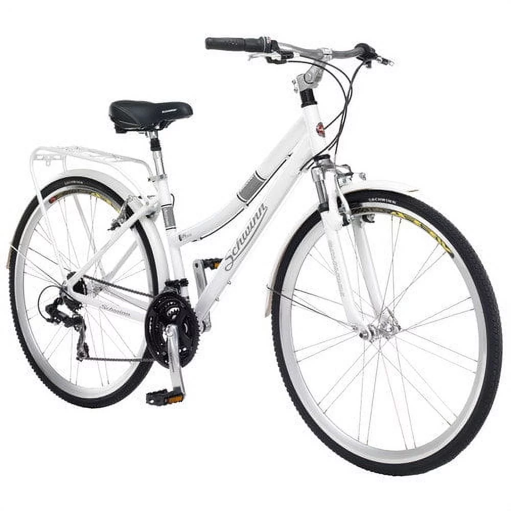 Schwinn Discover Women’s Hybrid Bicycle, 700c Wheels, White, 28