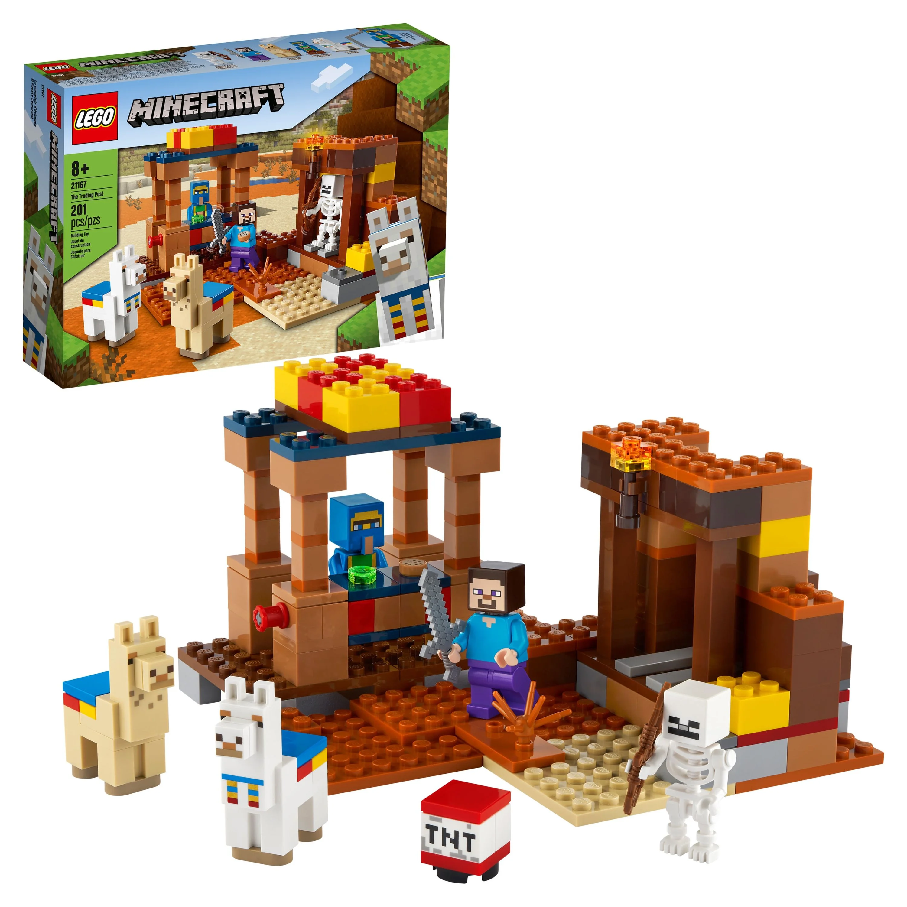 LEGO Minecraft The Trading Post 21167 Collectible Playset (201 Pieces)