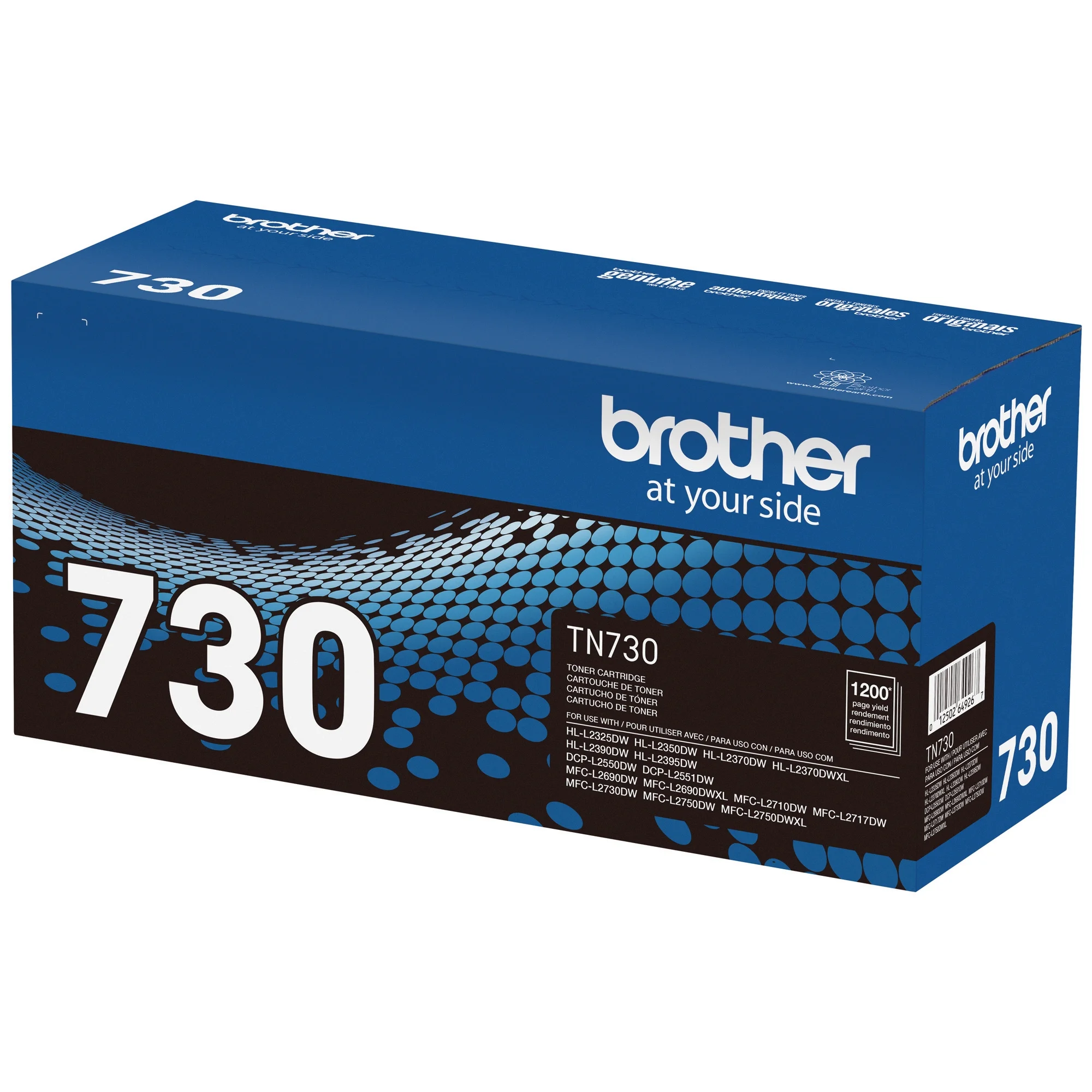 Brother Genuine Standard-Yield Printer Toner Cartridge, TN730