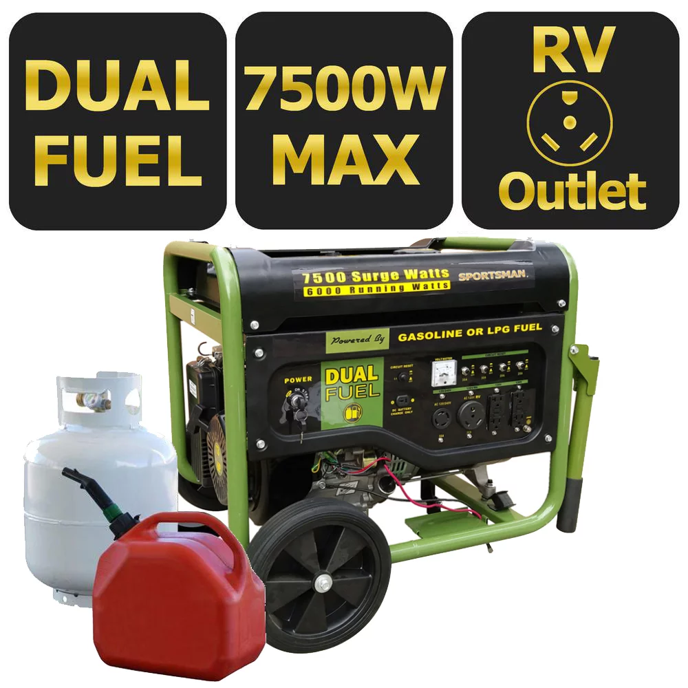 Sportsman 7500 Watts Dual Fuel Portable Generator