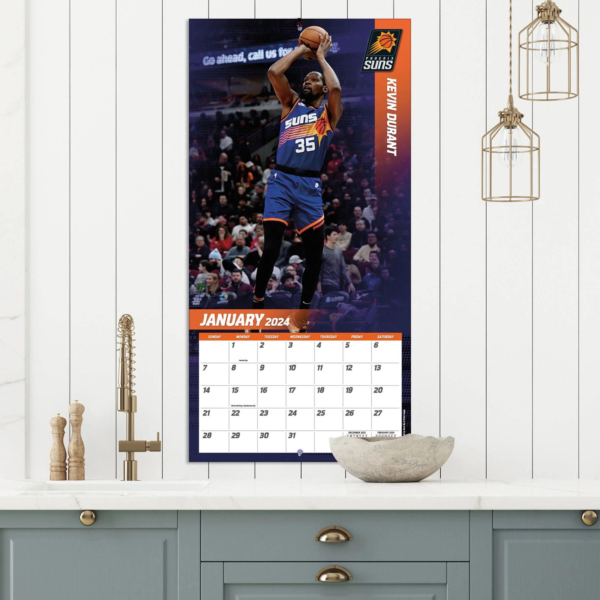 NBA Elite 2024 12×12 Wall Calendar (Other)