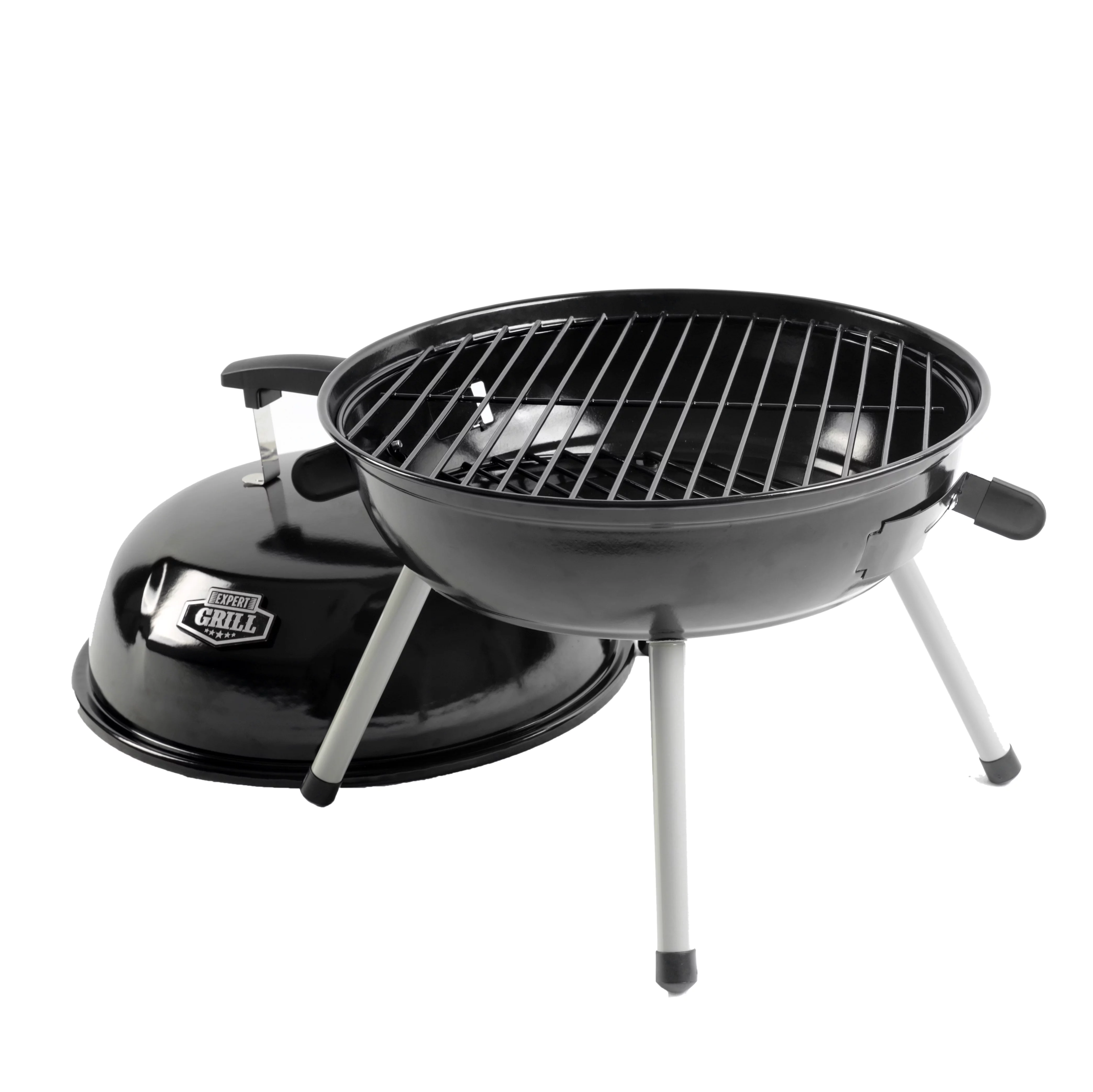 Expert Grill 14.5” Steel Portable Charcoal Grill, Black