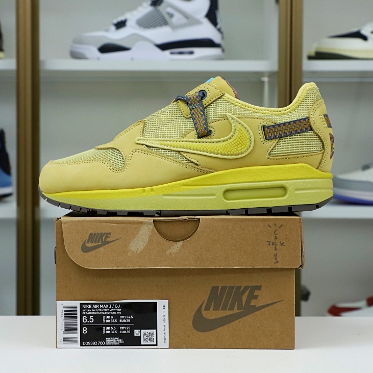 TRAVIS SCOTT X NIKE AIR MAX 1 WHEAT DO9392-700 - finekick.vip