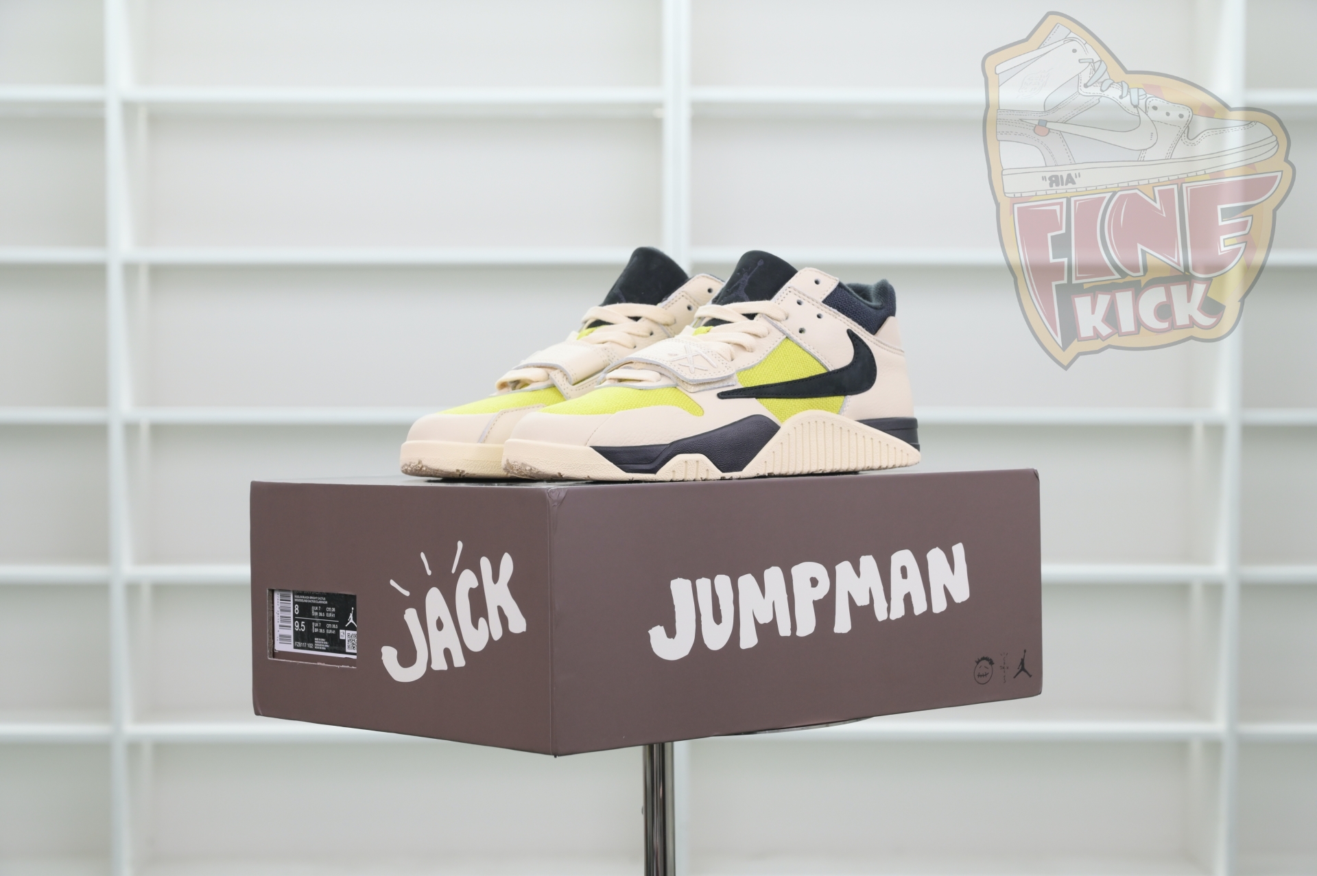 Travis Scottx Air Jordan Jumpman Jack TR“Bright Cactus”  FZ8117-102 - finekick.vip