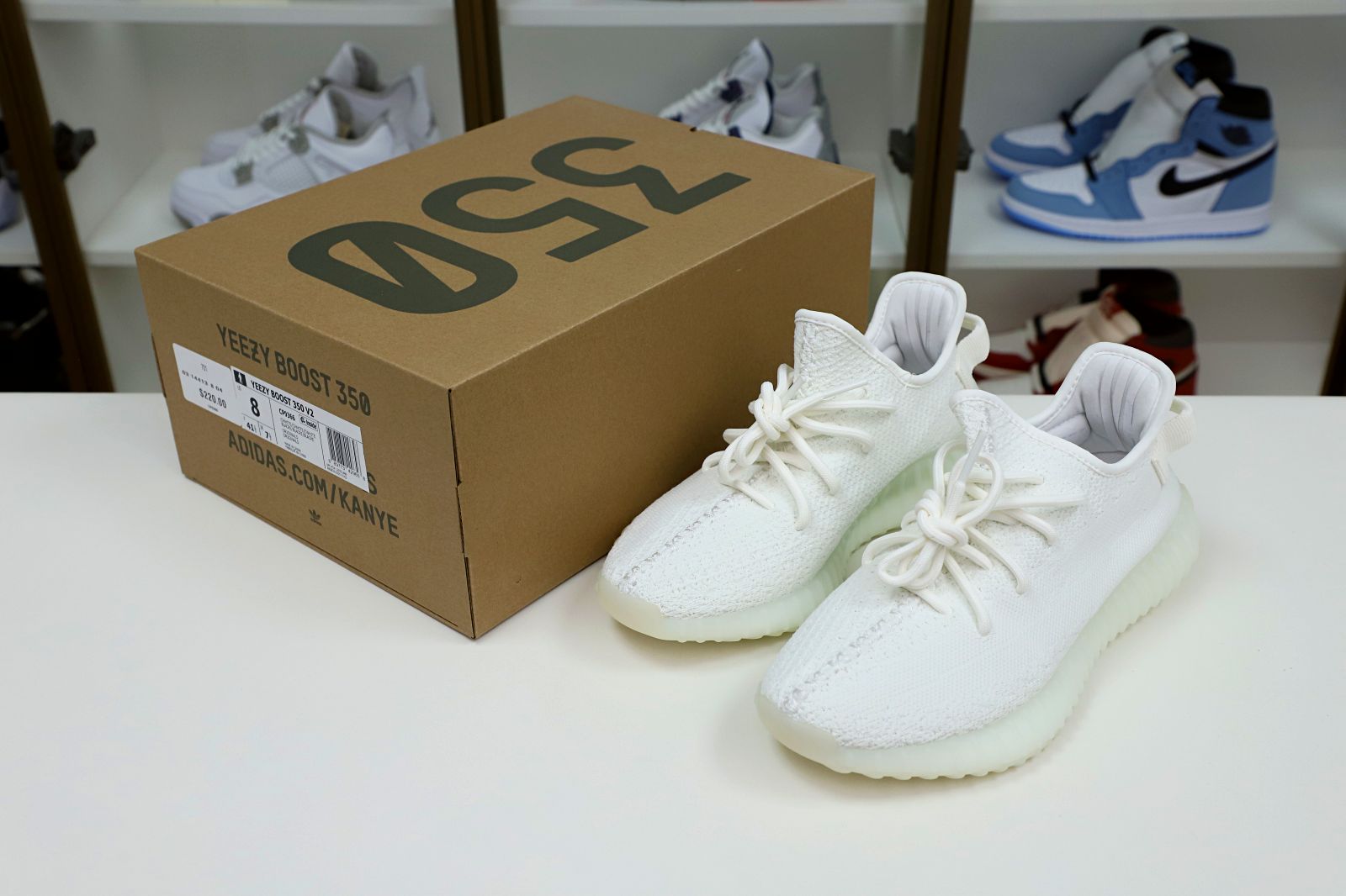 YEEZY BOOST 350 V2 'CREAM WHITE / TRIPLE WHITE' - finekick.vip