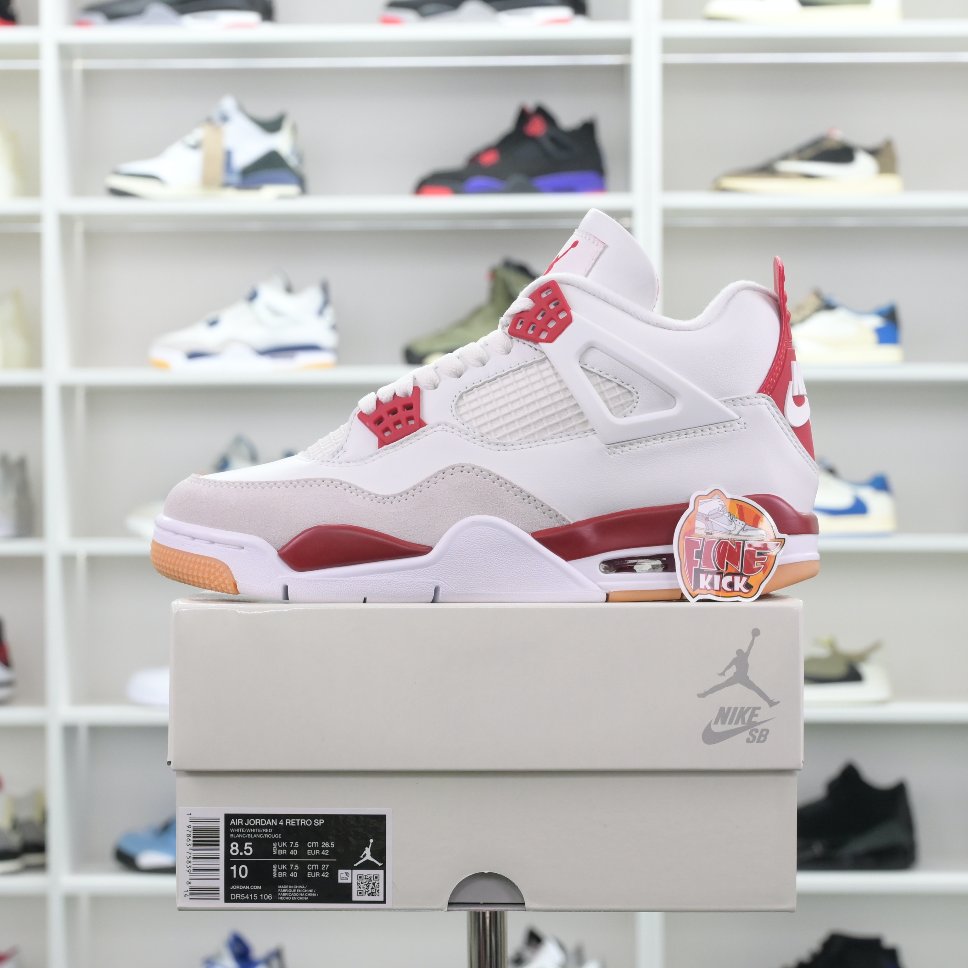 Nike SB x Air Jordan4“Varsity Red” - finekick.vip
