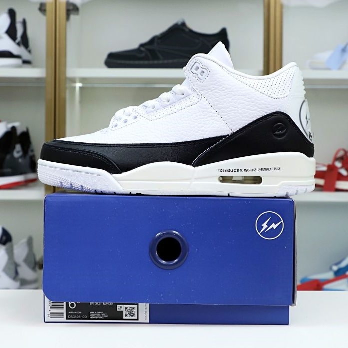 FRAGMENT DESIGN X AIR JORDAN 3 RETRO SP 'WHITE' - finekick.vip