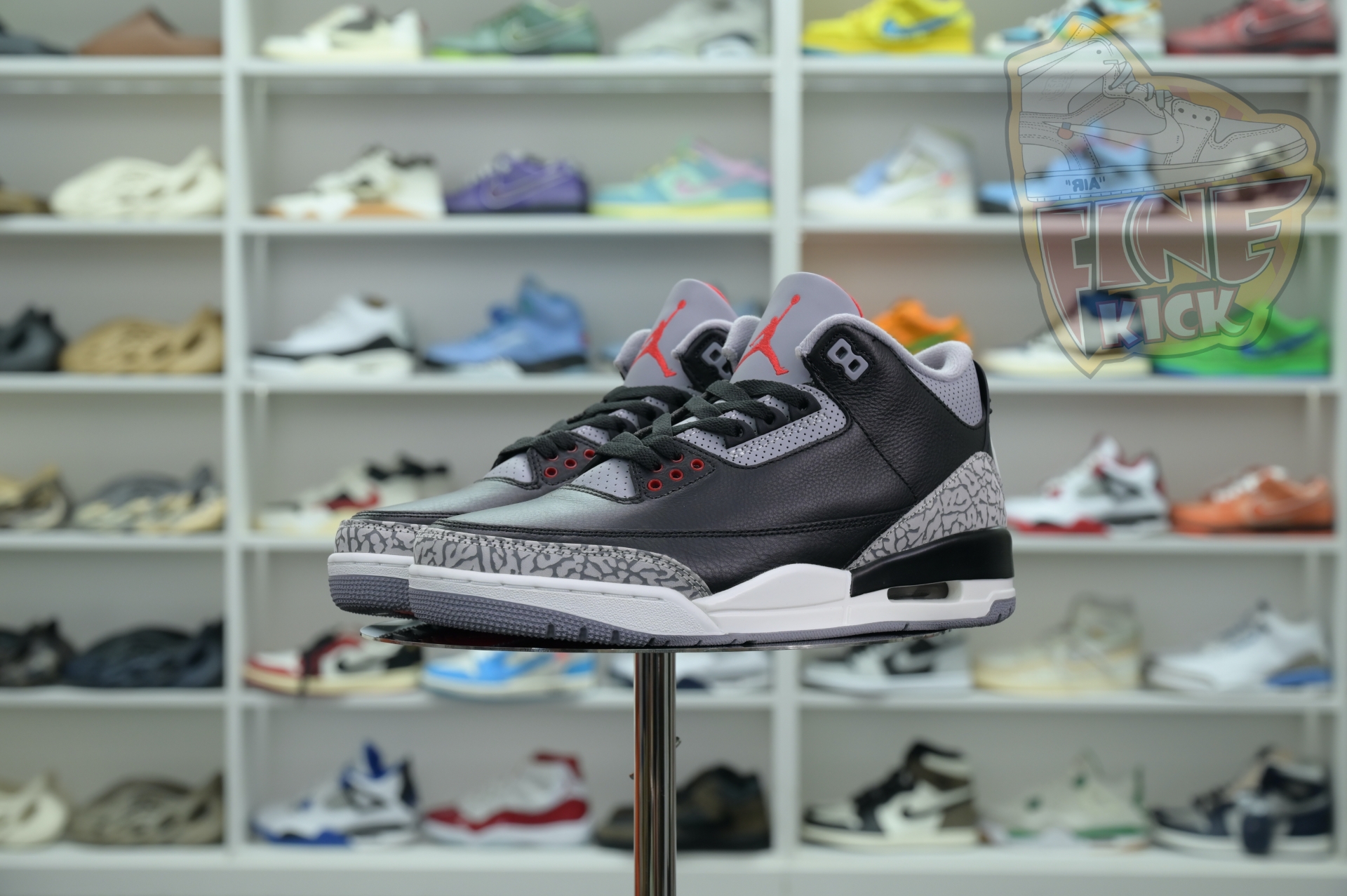 Air Jordan 3“Black Cement Reimagined” - finekick.vip