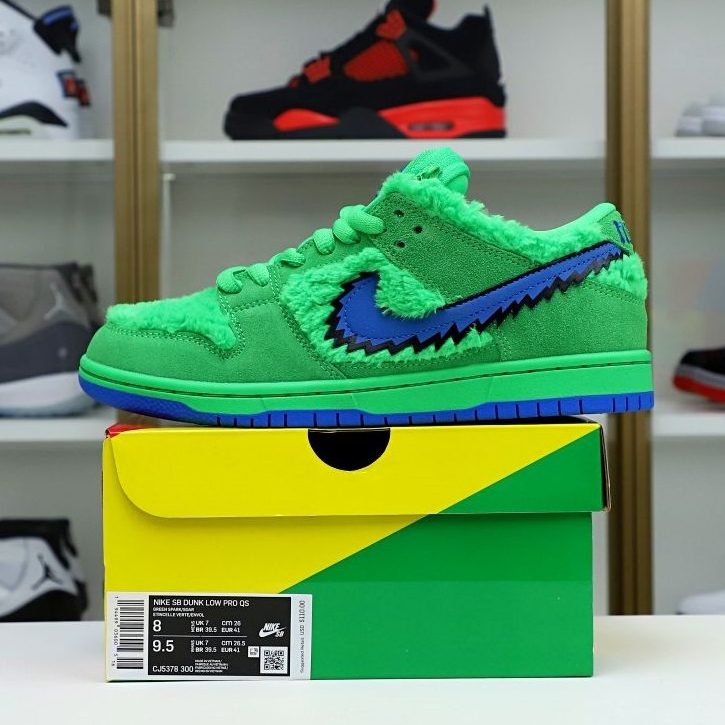 GRATEFUL DEAD X DUNK LOW SB GREEN - finekick.vip