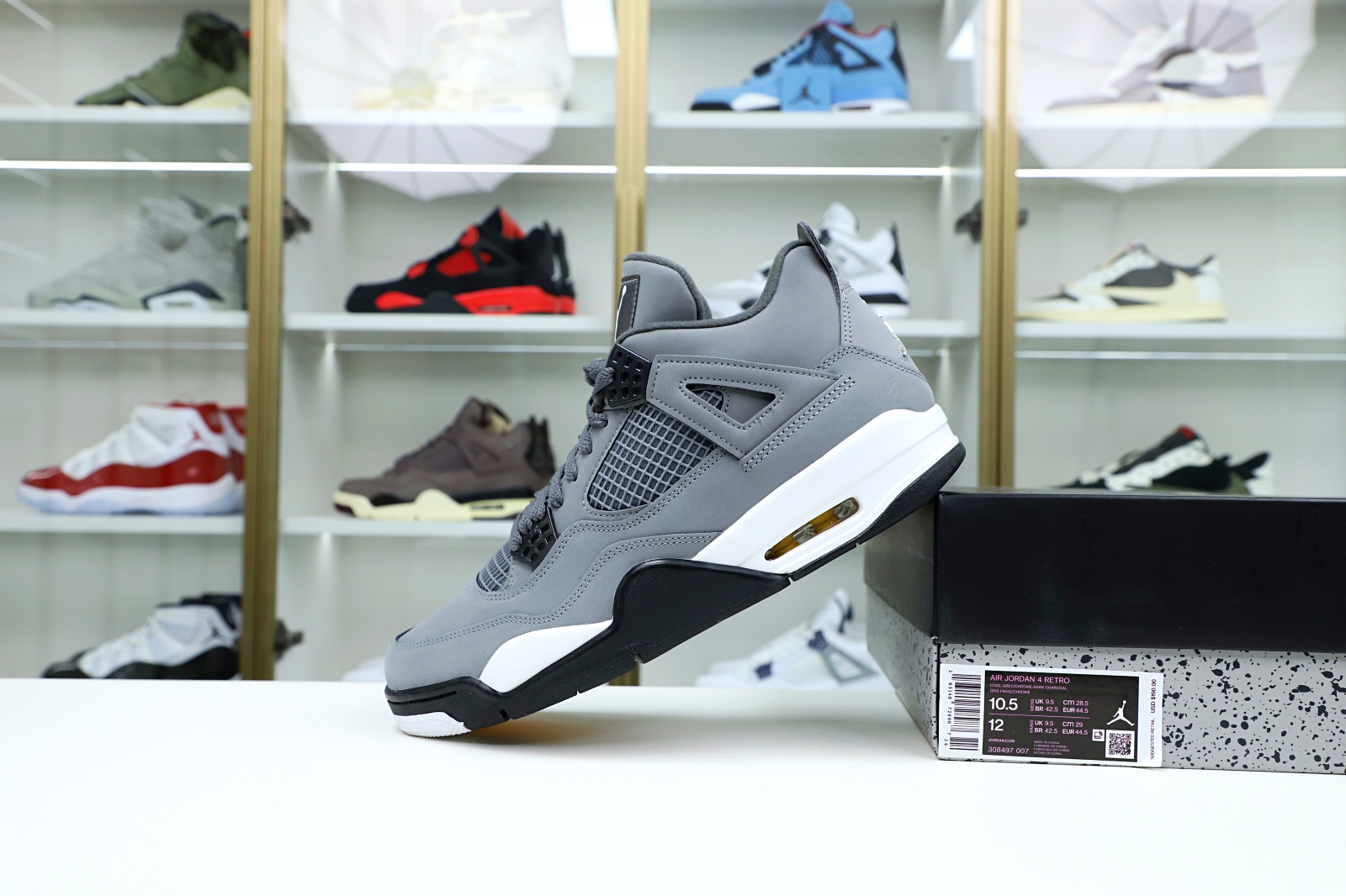 AIR JORDAN 4 RETRO 'COOL GREY' 2019 - finekick.vip