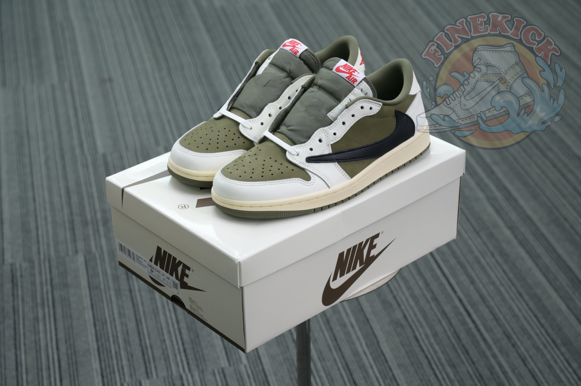 Travis Scott x Air Jordan 1 Low OG “Medium Olive” - finekick.vip