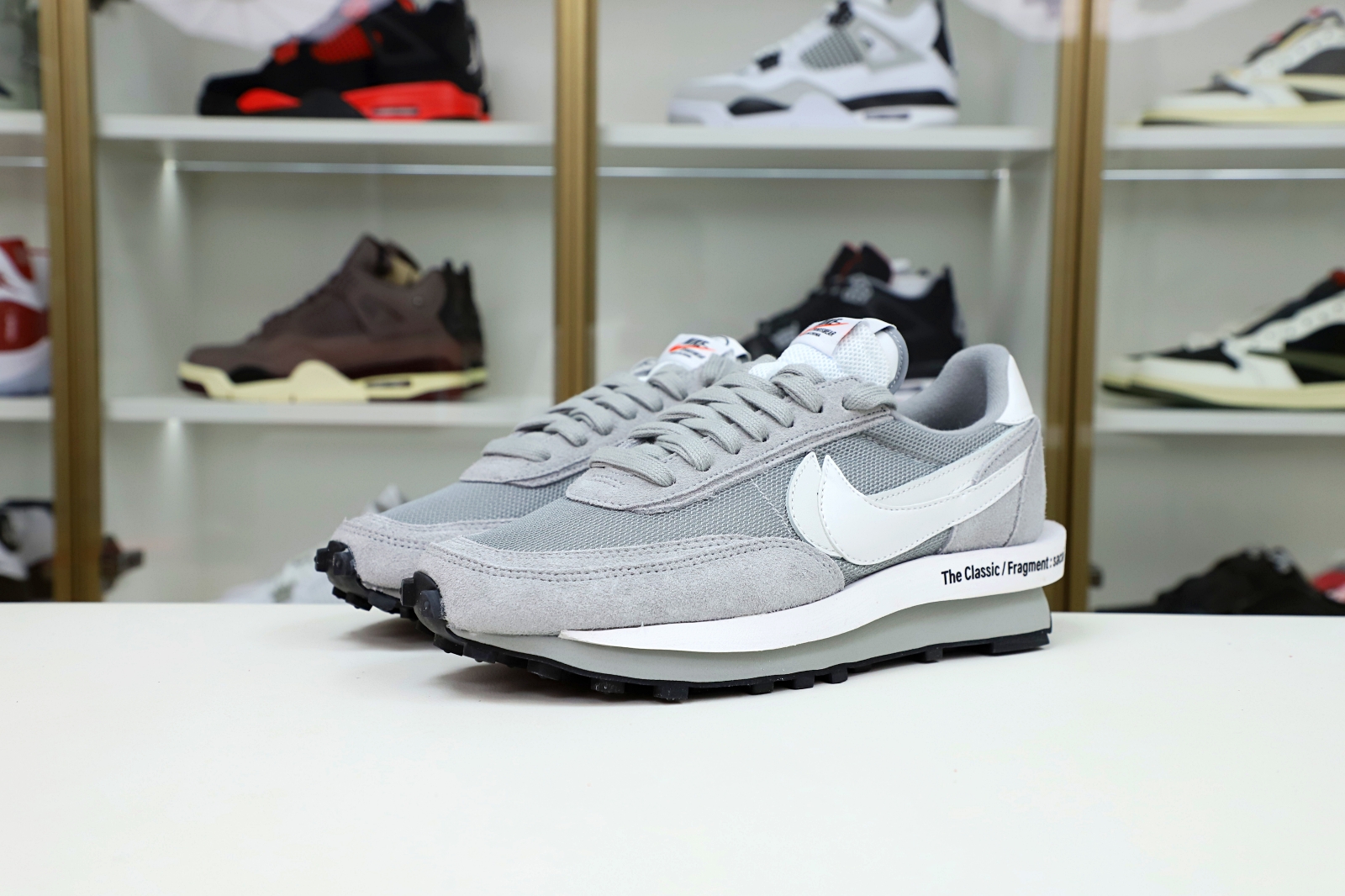 FRAGMENT DESIGN X SACAI X LDV WAFFLE 'LIGHT SMOKE GREY' - finekick.vip