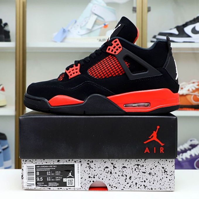 AIR JORDAN 4 RETRO 'RED THUNDER' - finekick.vip