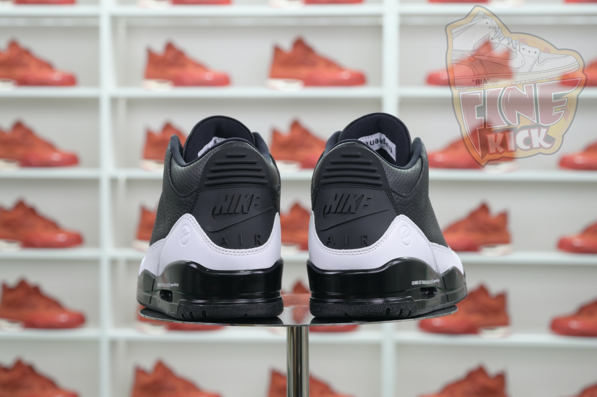 Fragment Design x Air Jordan 3“Black/ White”  DA3595-001 - finekick.vip