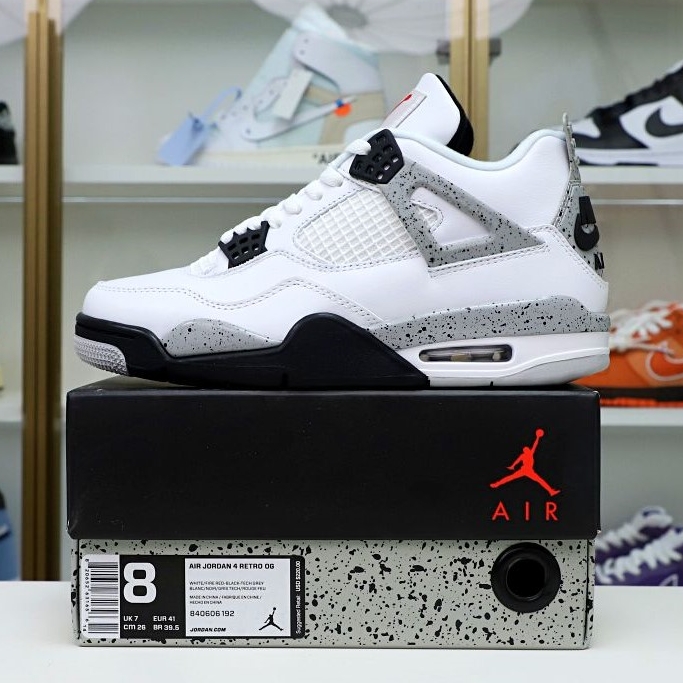 Air Jordan 4 Retro White Cement - finekick.vip
