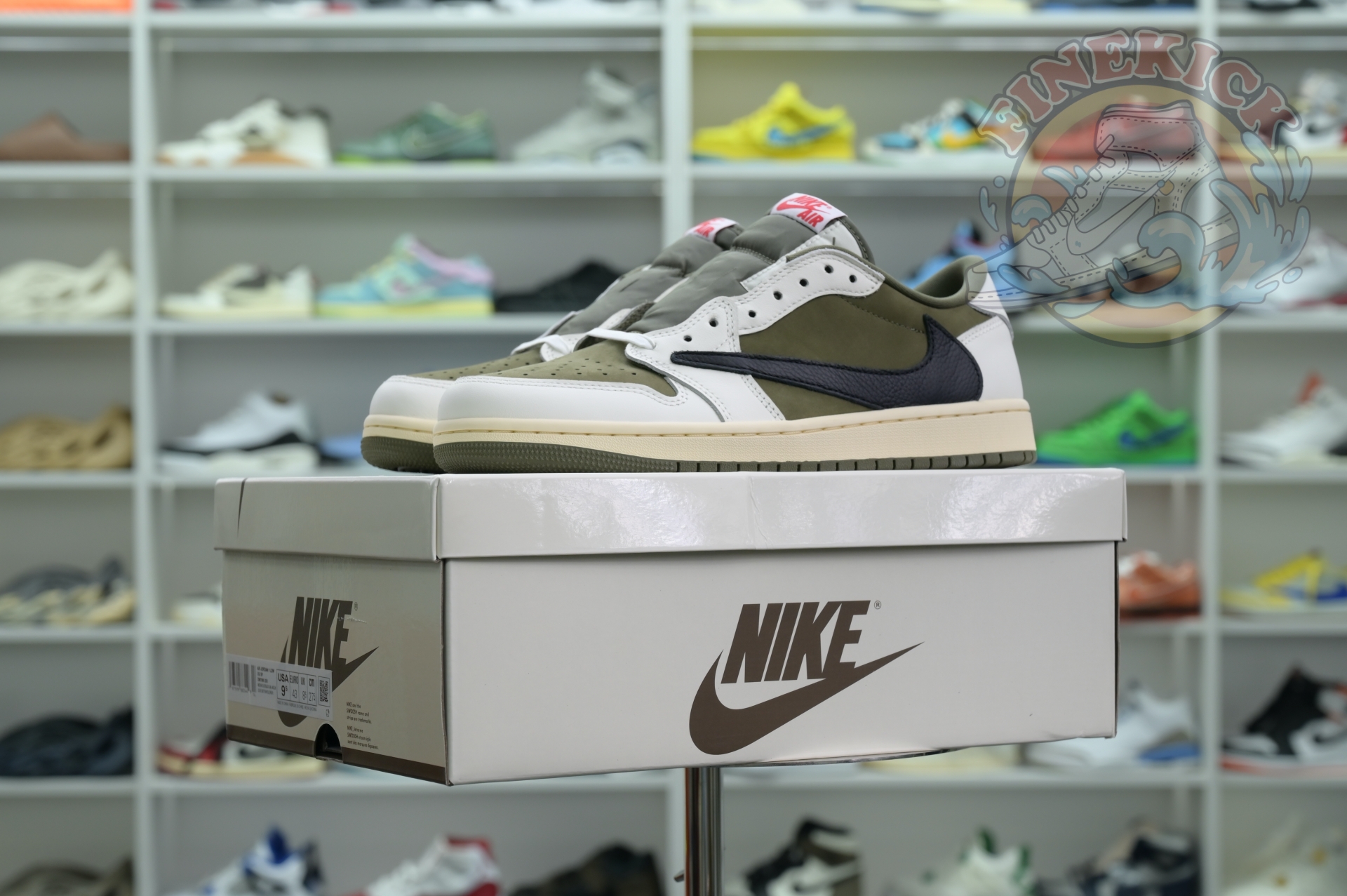 Travis Scott x Air Jordan 1 Low OG “Medium Olive” - finekick.vip