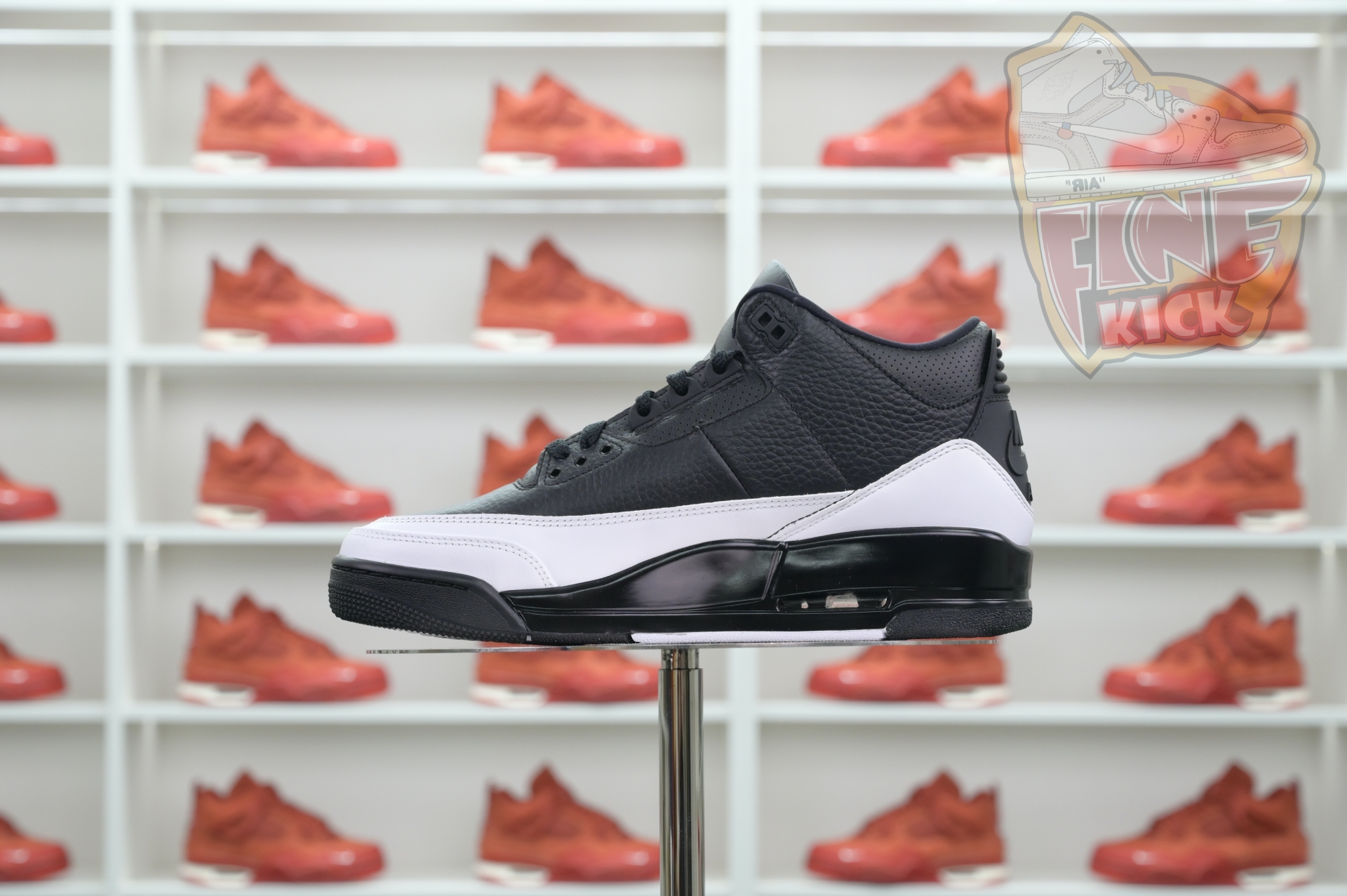 Fragment Design x Air Jordan 3“Black/ White”  DA3595-001 - finekick.vip