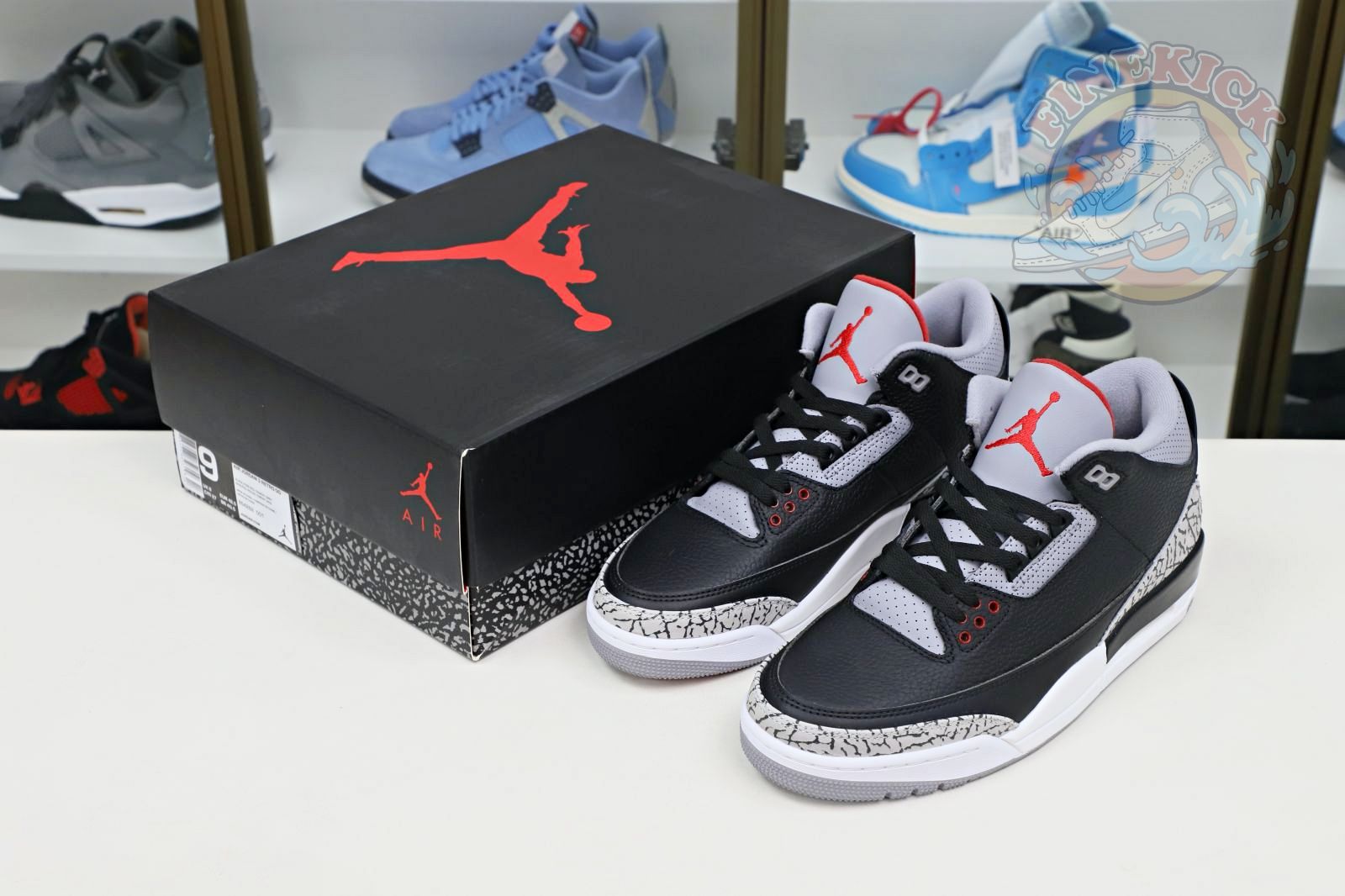 Air Jordan 3 retro blackcement  2018(854262-001) - finekick.vip