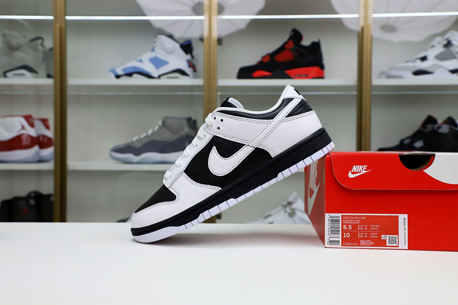 NIKE DUNK LOW RETRO REVERSE PANDA - FD9064-011 - finekick.vip