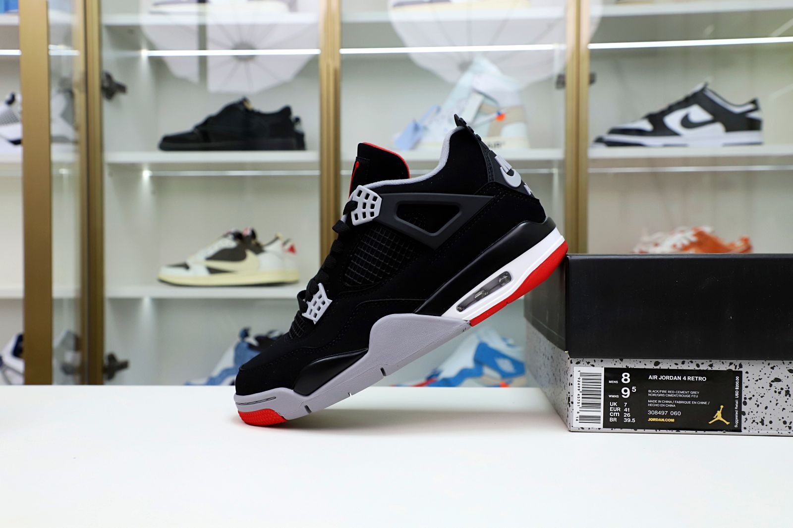 AIR JORDAN 4 RETRO OG 'BRED' 2019 - finekick.vip