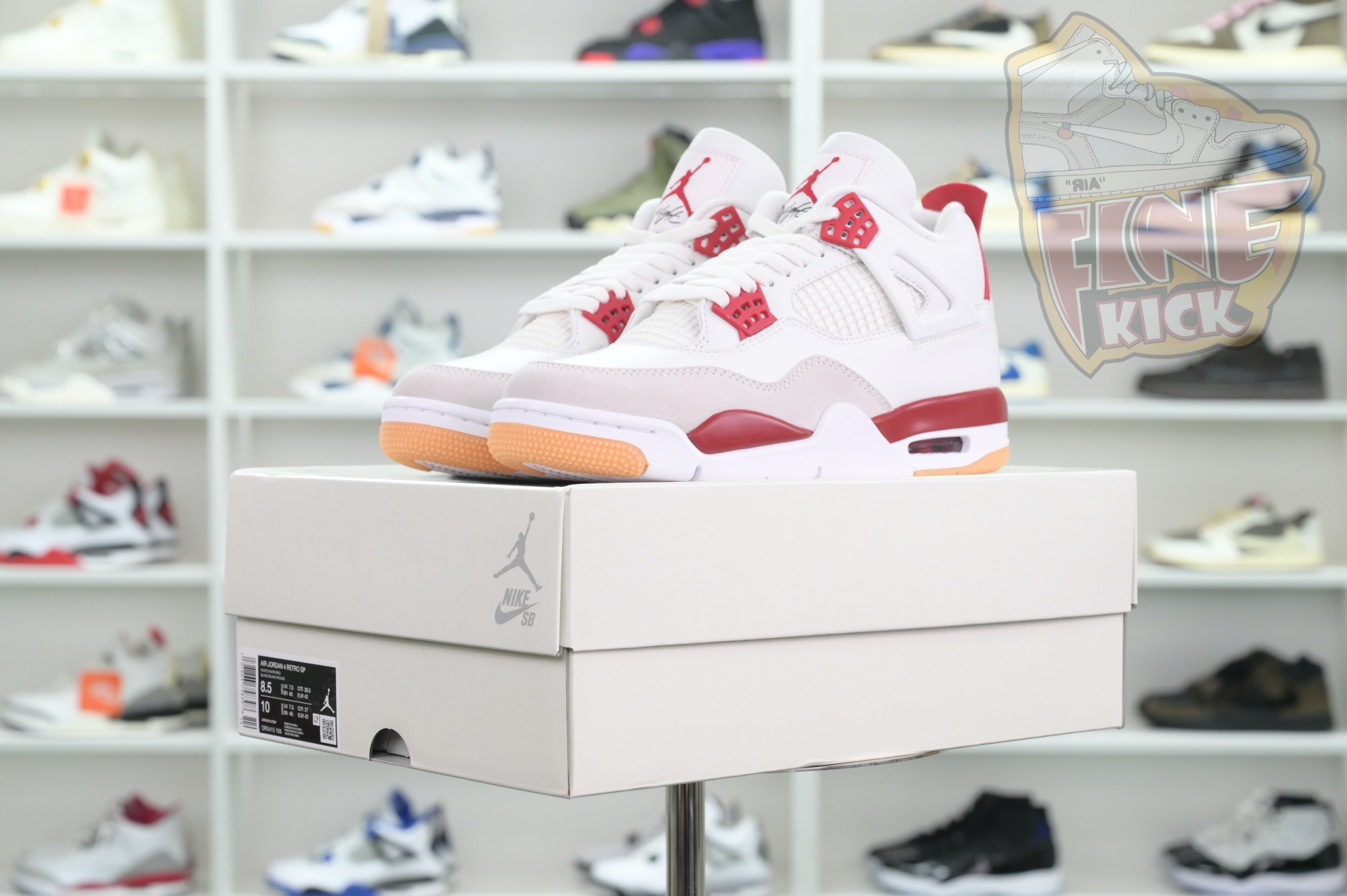 Nike SB x Air Jordan4“Varsity Red” - finekick.vip
