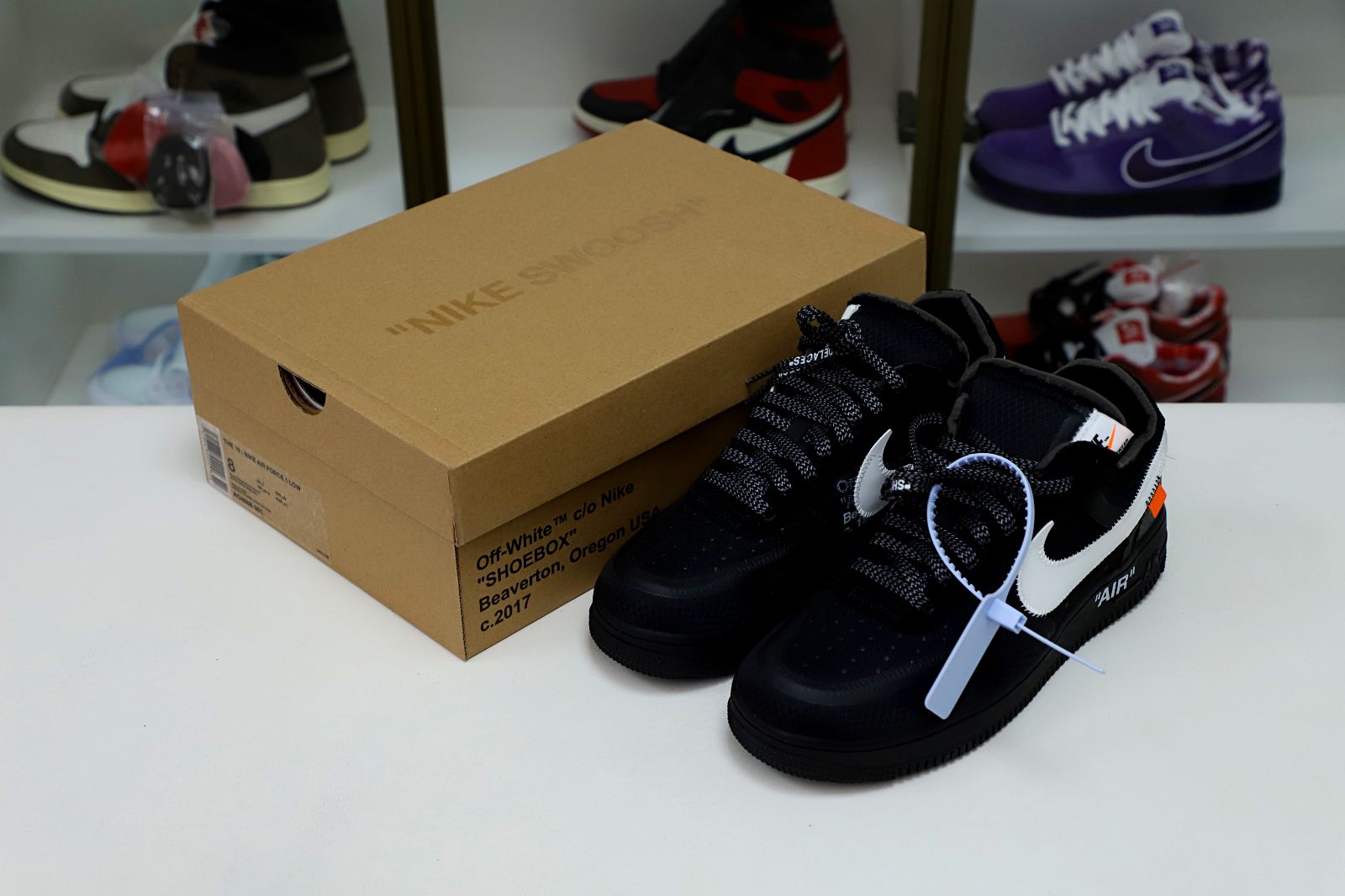 OFF-WHITE X AIR FORCE 1 LOW 'BLACK' - finekick.vip
