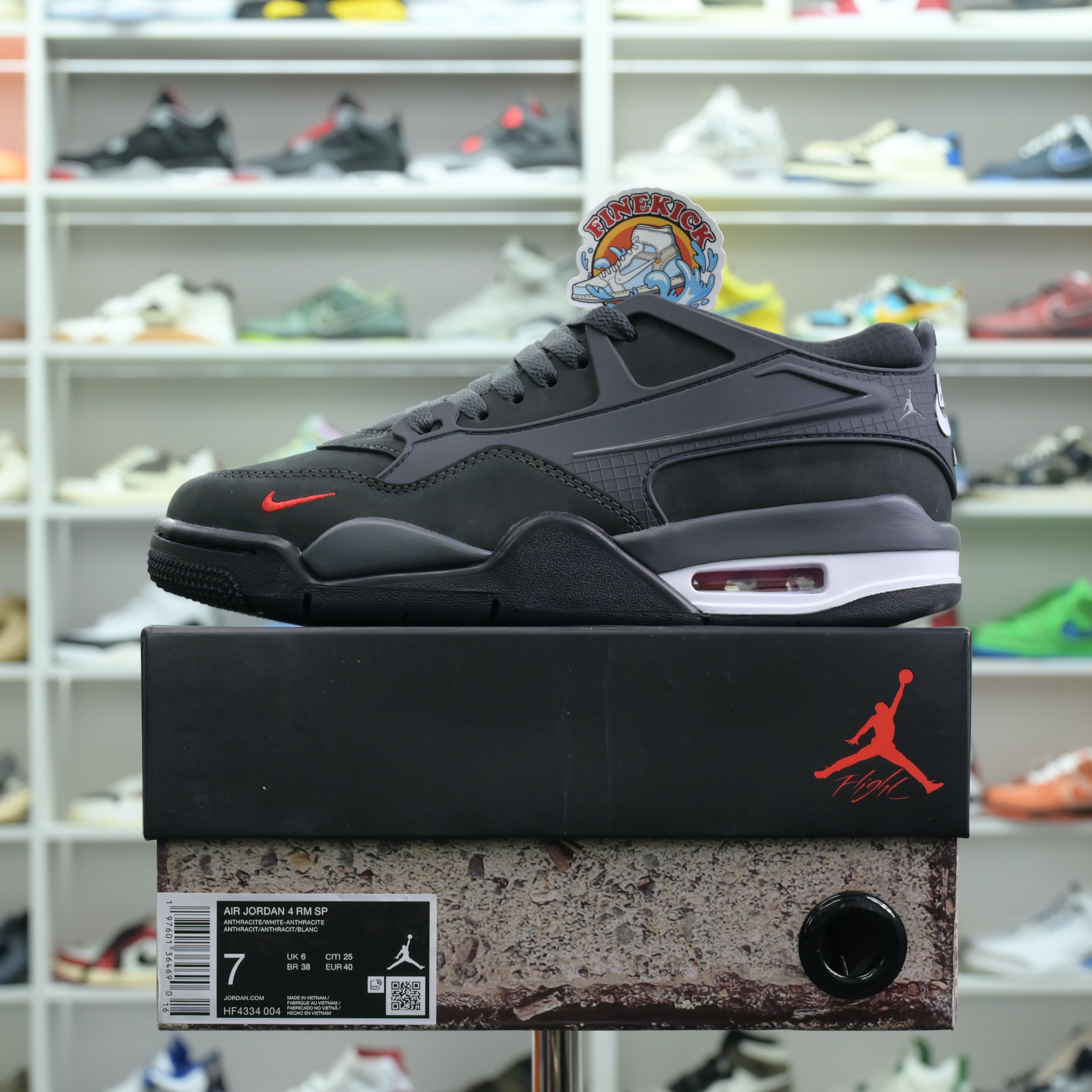 Nigel Sylvester x Air Jordan 4 RM SP “Anthracite” - finekick.vip