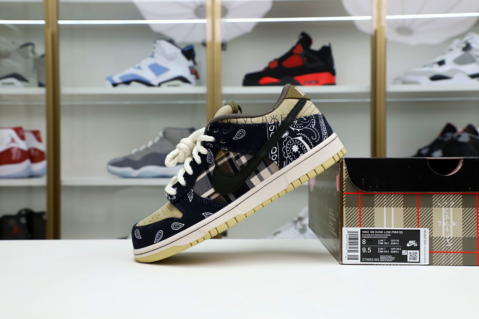 TRAVIS SCOTT X DUNK LOW PREMIUM QS SB 'CACTUS JACK' - finekick.vip