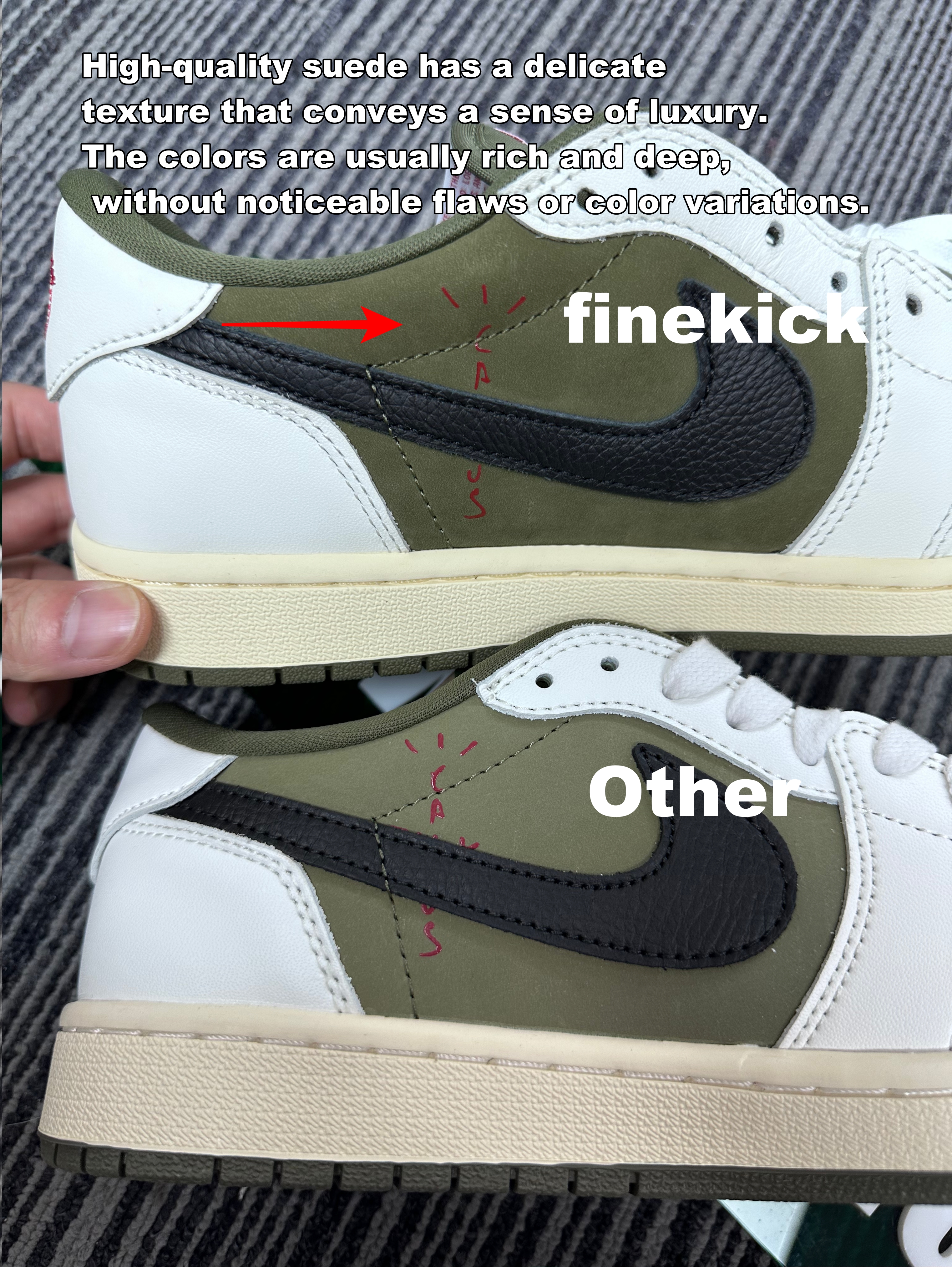 Travis Scott x Air Jordan 1 Low OG “Medium Olive” - finekick.vip