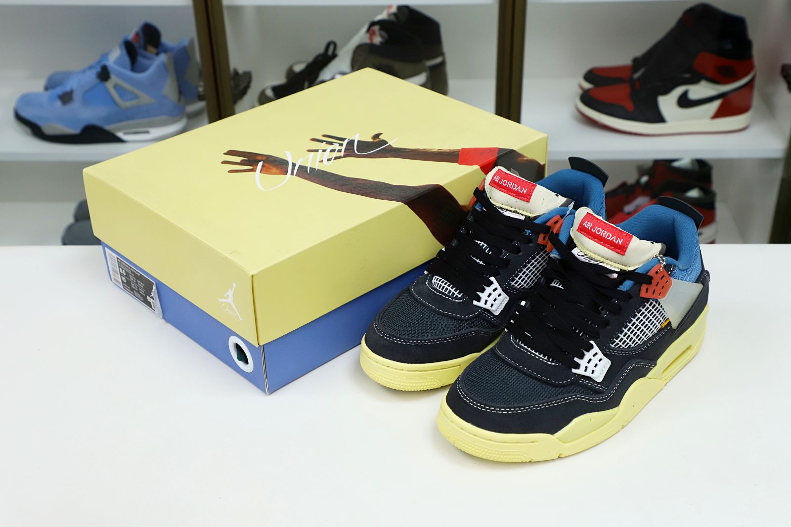 UNION LA X AIR JORDAN 4 RETRO 'OFF NOIR' - finekick.vip