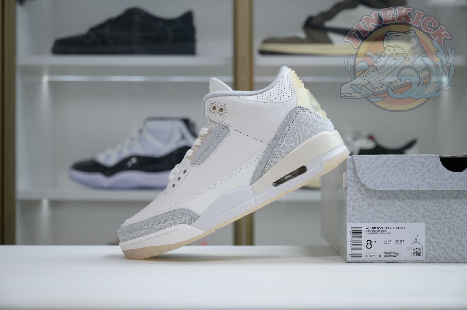 Air Jordan 3 Craft“Ivory” - finekick.vip