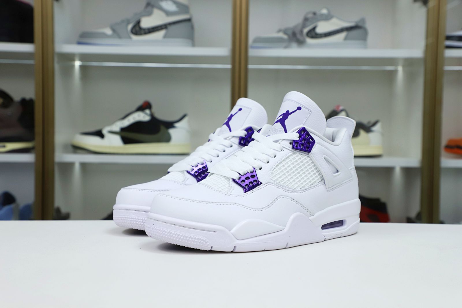 AIR JORDAN 4 PURPLE METALLIC - finekick.vip