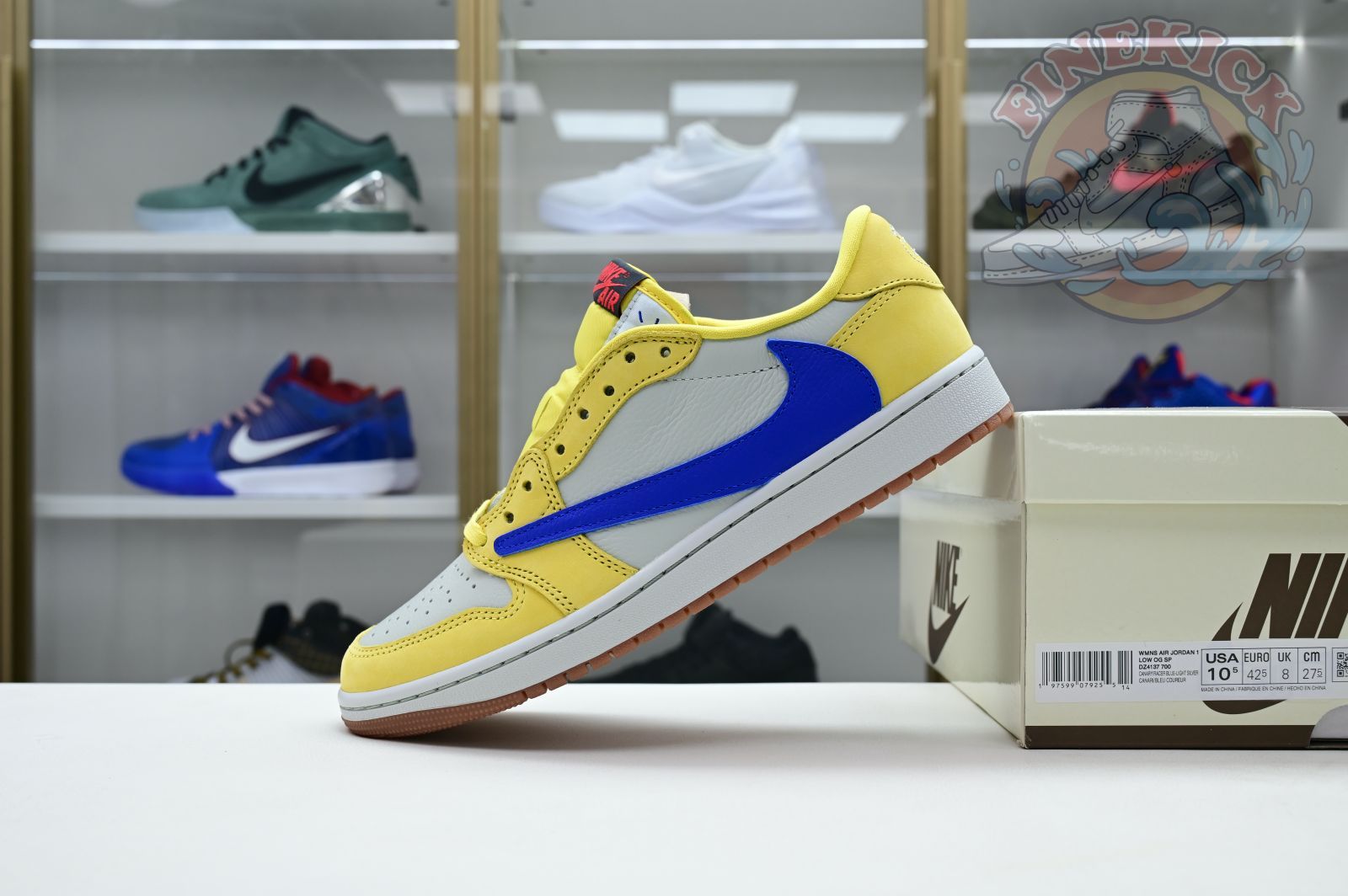 Travis Scott x Air Jordan 1Low Canary - finekick.vip