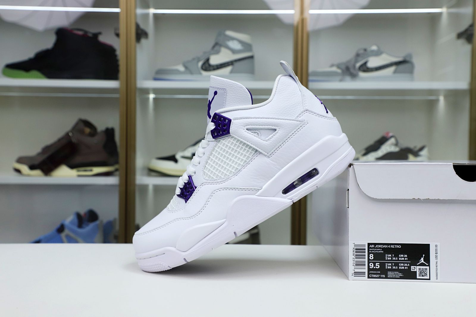 AIR JORDAN 4 PURPLE METALLIC - finekick.vip