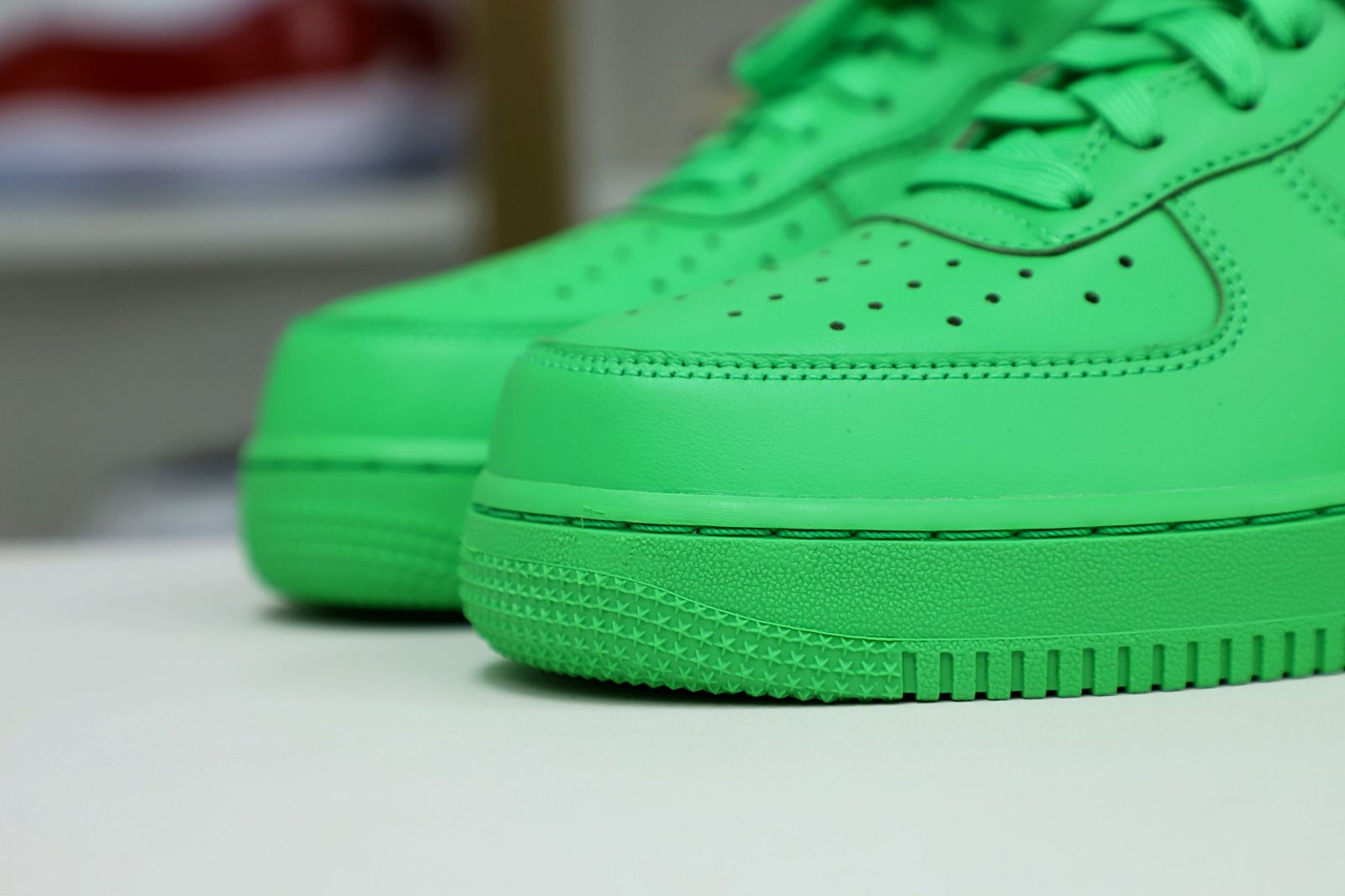 OFF WHITE NIKE AIR FORCE 1 LOW GREEN - finekick.vip